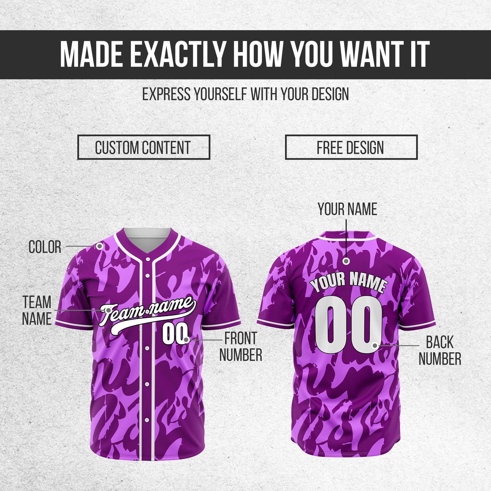 Custom Graffiti Sox Purple Baseball Sports Jersey Personalized Uniform with Name & Number