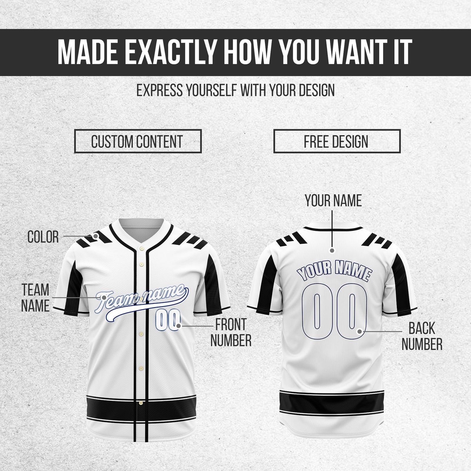 Custom Radiant Strike White Raglan Style Baseball Sports Jersey Personalized Uniform with Name & Number