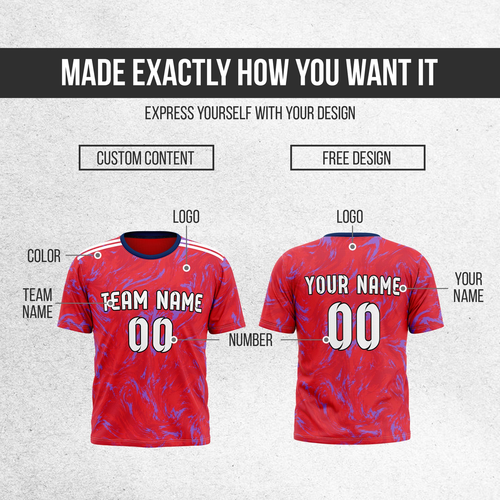 Custom COSTA RICA Fan Jersey Personalized with Name & Number