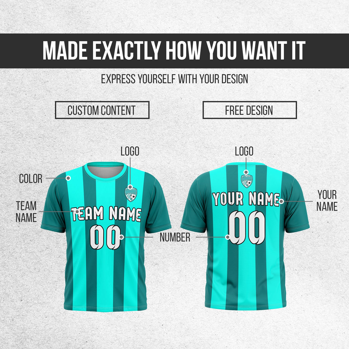 Custom Soccer R Stripes D1 Sports Tops Jersey