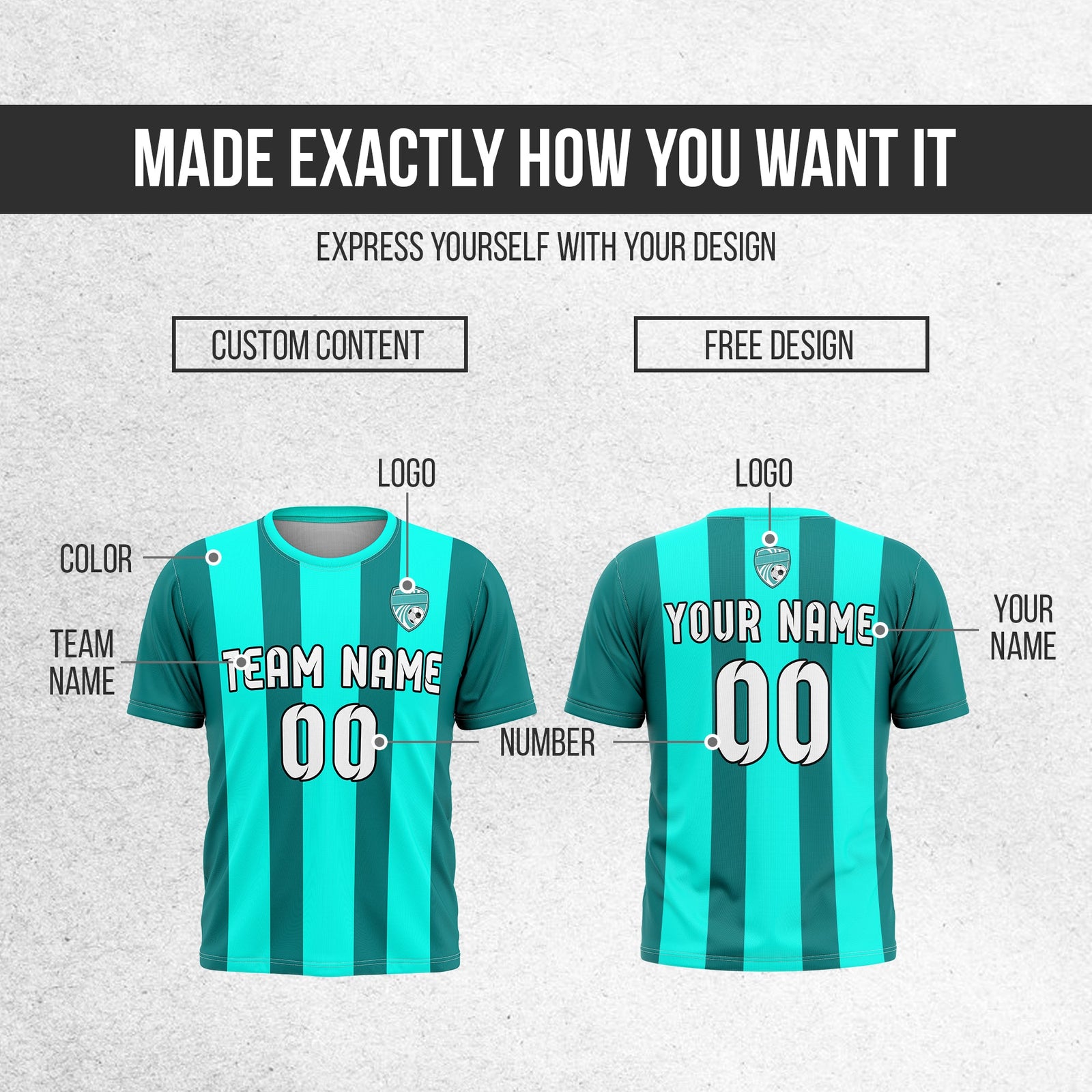Custom Soccer R Stripes D1 Sports Tops Jersey