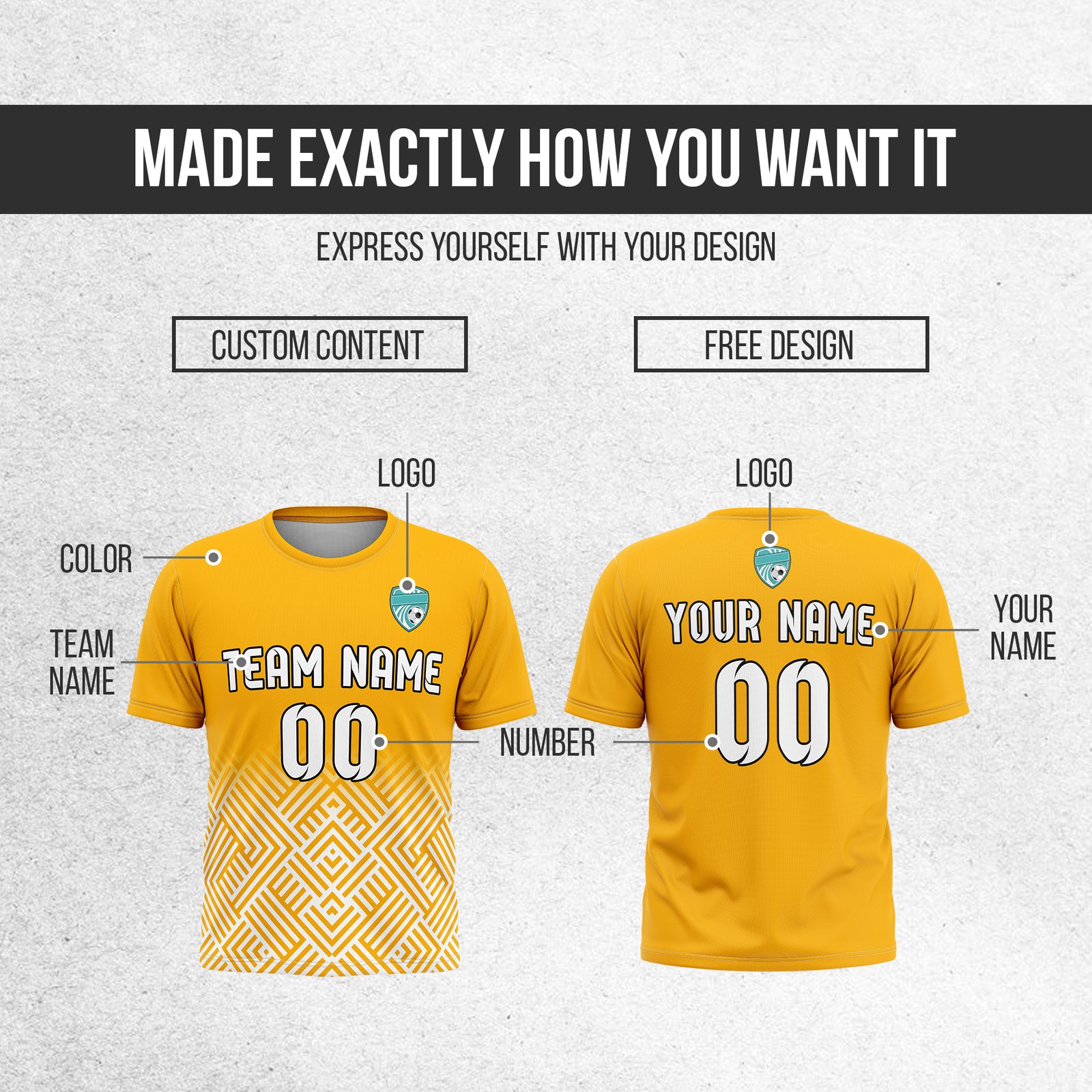 Custom Shadow Line R Side Pattern Soccer Orange Sport Tops Jersey