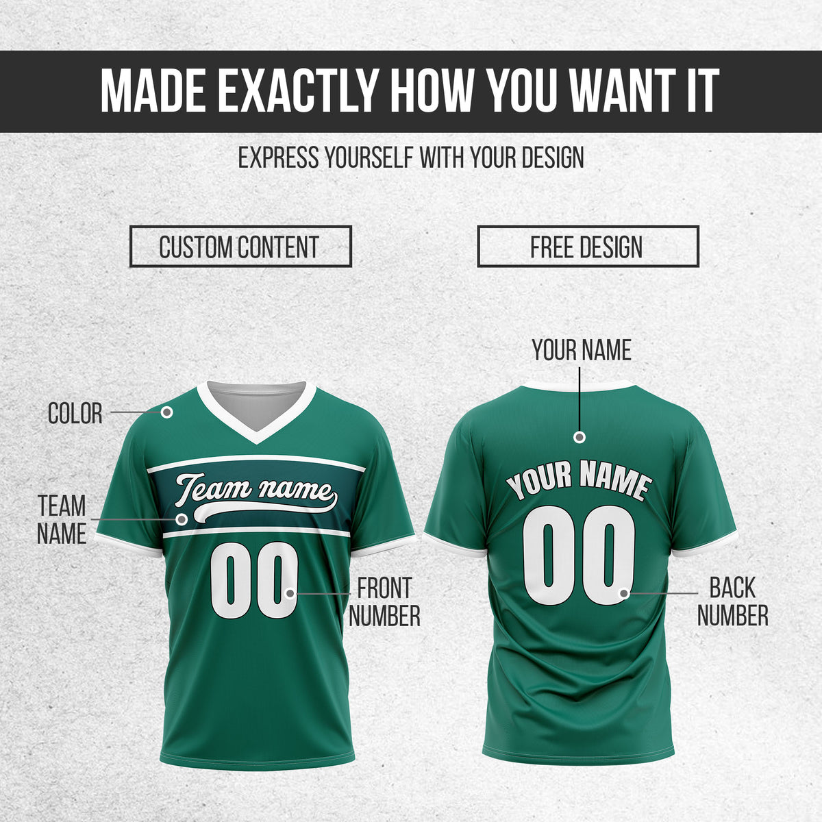 Custom ProEdge Teal Baseball Sports Jersey Personalized Uniform with Name & Number