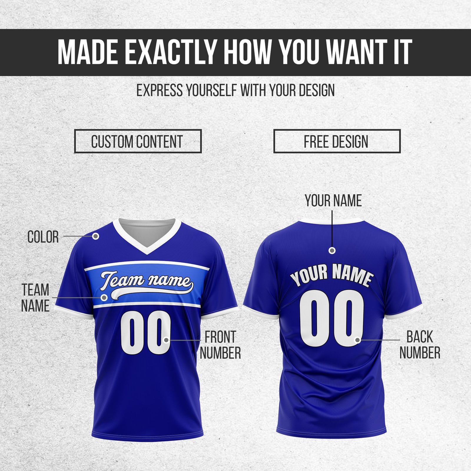 Custom ProEdge Blue Baseball Sports Jersey Personalized Uniform with Name & Number
