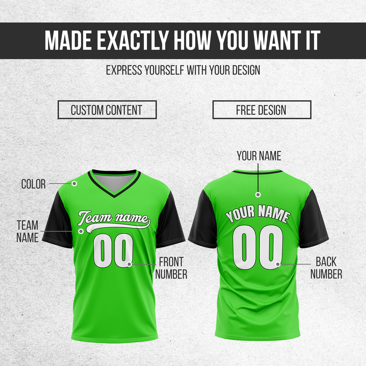 Custom Victory Line Neon Green Pullover Baseball Sports Jersey Personalized Uniform with Name & Number