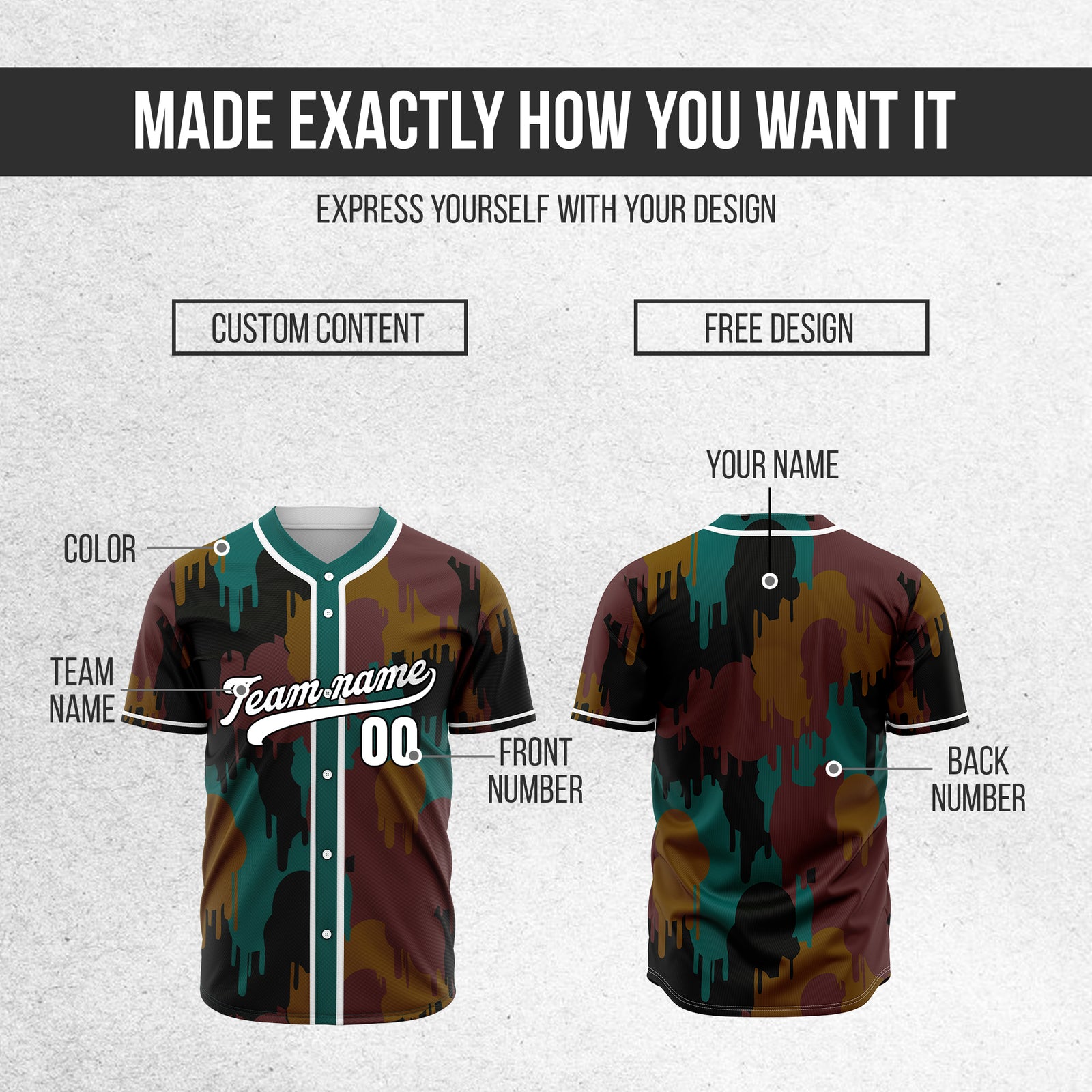 Custom Paint Hustlers Teal Baseball Sports Jersey Personalized Uniform with Name & Number