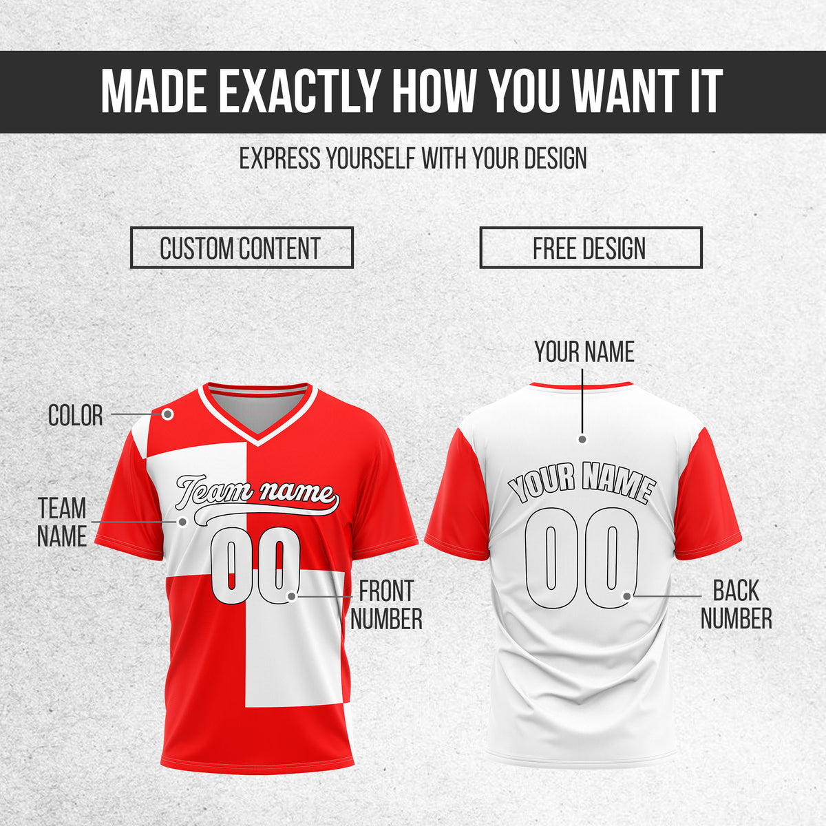 Custom Apex Colorblock Red Baseball Sports Jersey Personalized Uniform with Name & Number