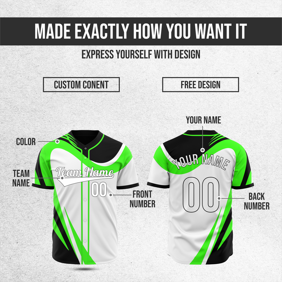 Custom Heritage Flow Baseball White Sports Jersey Personalized Uniform with Name & Number