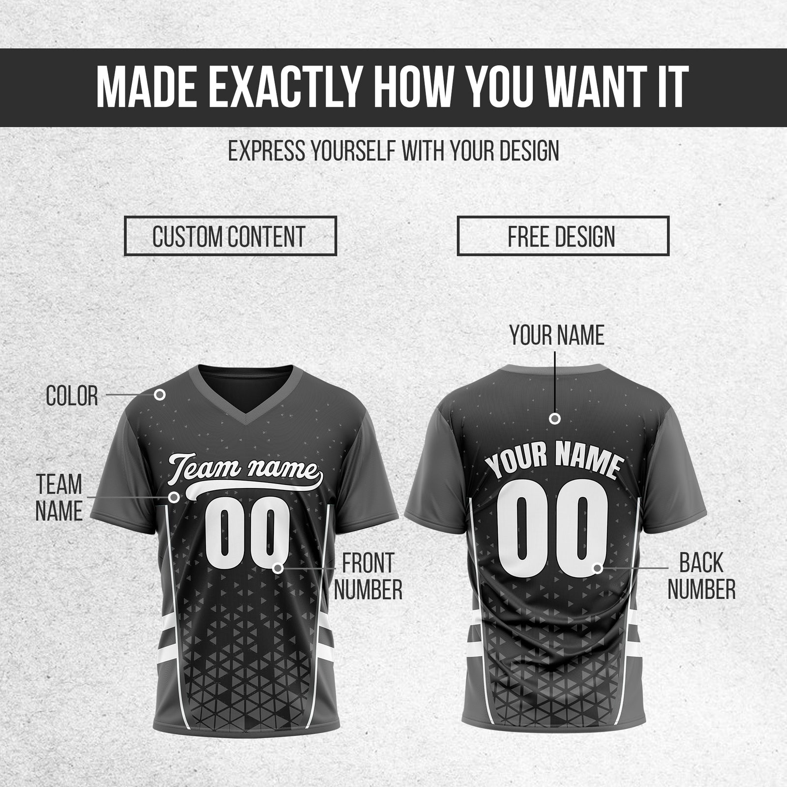 Custom HexaFade Dark Grey Pullover Baseball Sports Jersey Personalized Uniform with Name & Number