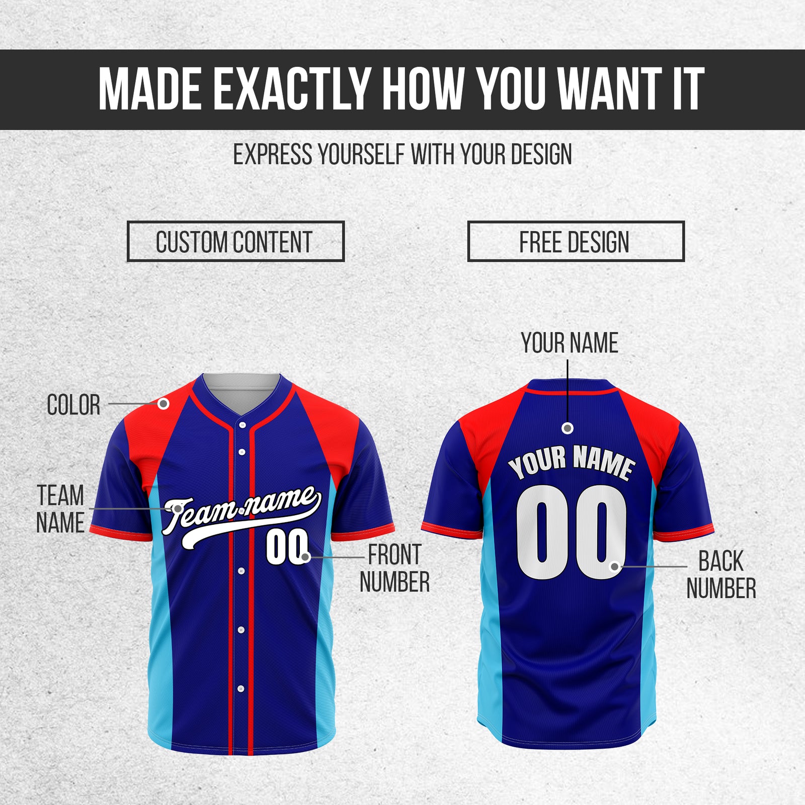 Custom Timeless Stripes Baseball Navy Sports Jersey Personalized Uniform with Name & Number