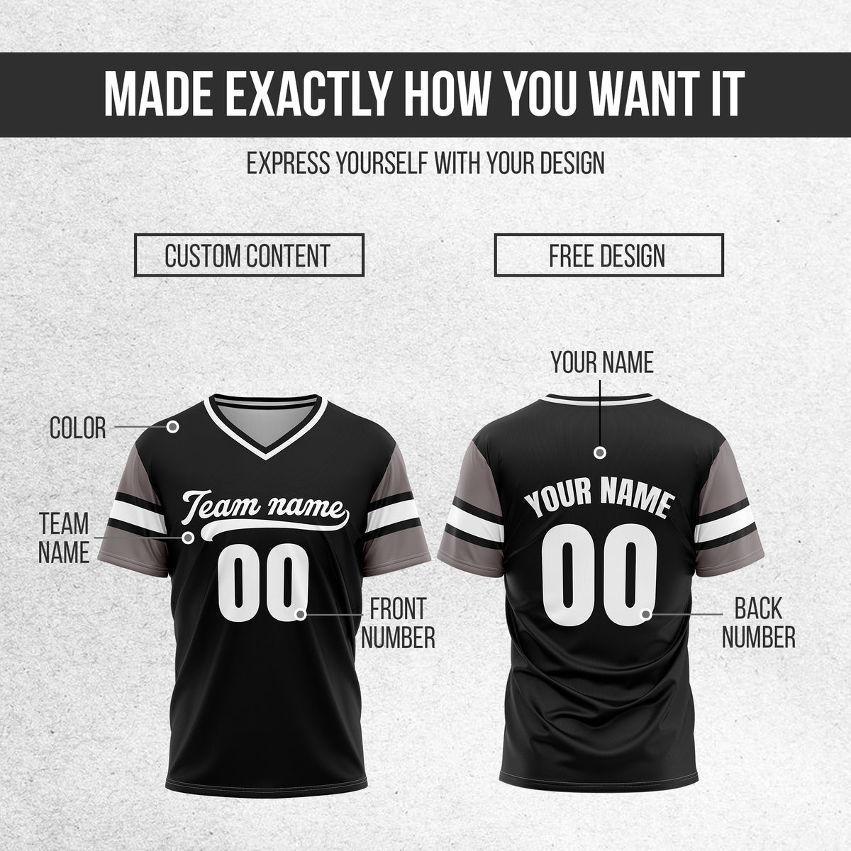 Custom StormLine Black Pullover Baseball Sports Jersey Personalized Uniform with Name & Number