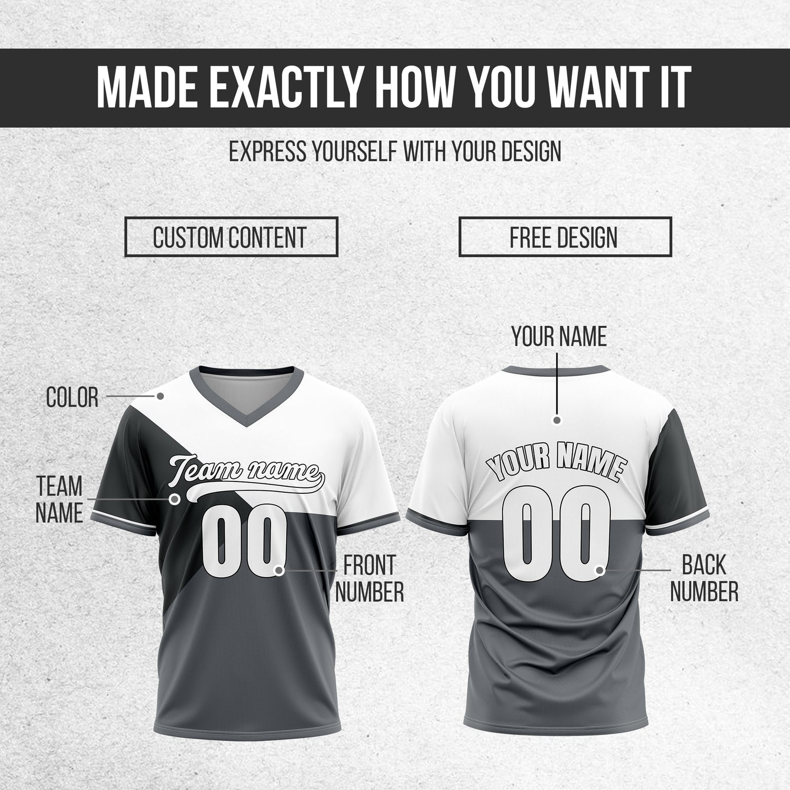 Custom FlexCore Dark Grey Baseball Sports Jersey Personalized Uniform with Name & Number