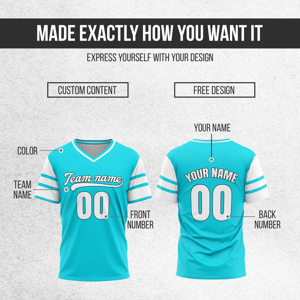 Custom StormLine Aqua Pullover Baseball Sports Jersey Personalized Uniform with Name & Number