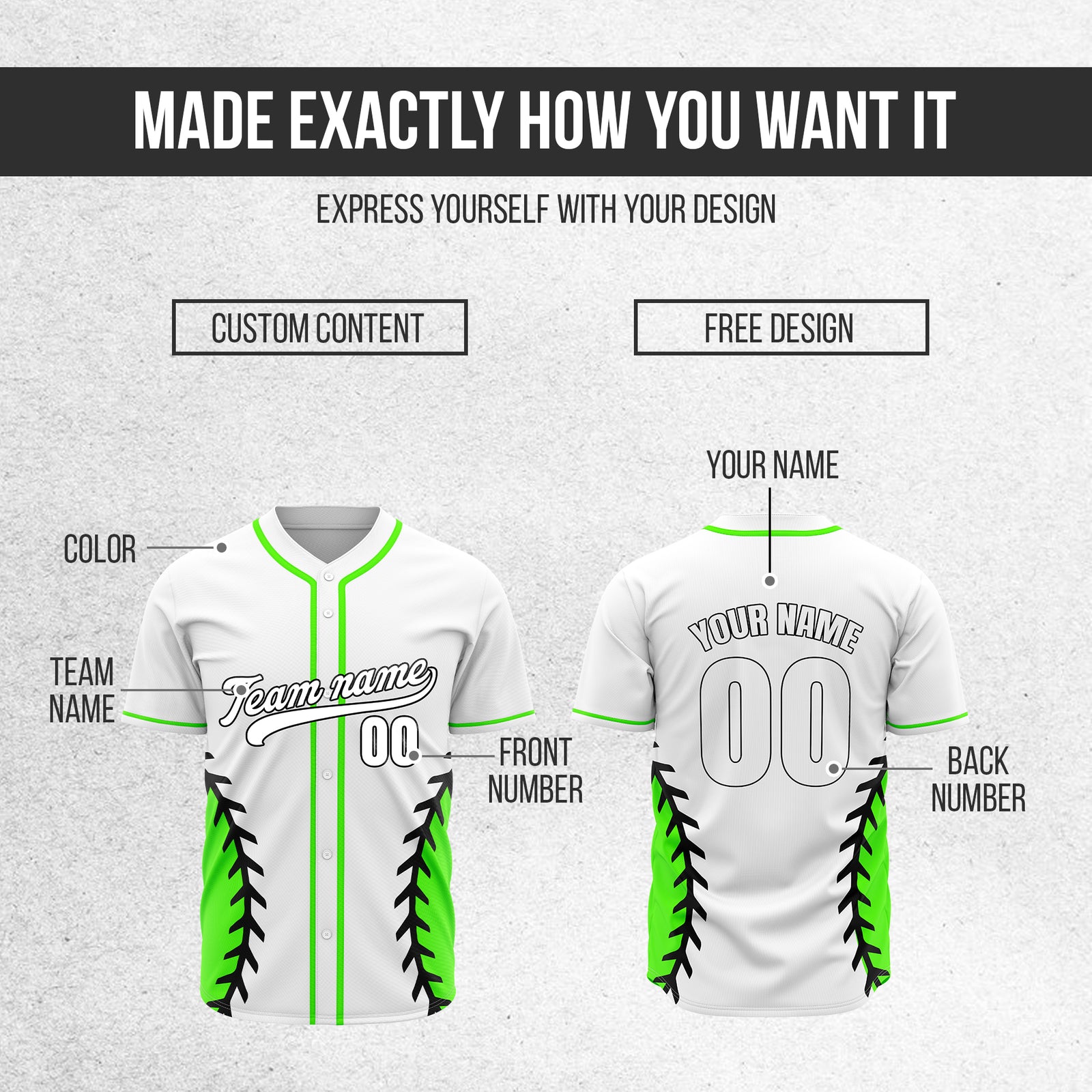 Custom Stitchline Baseball White Sports Jersey Personalized Uniform with Name & Number