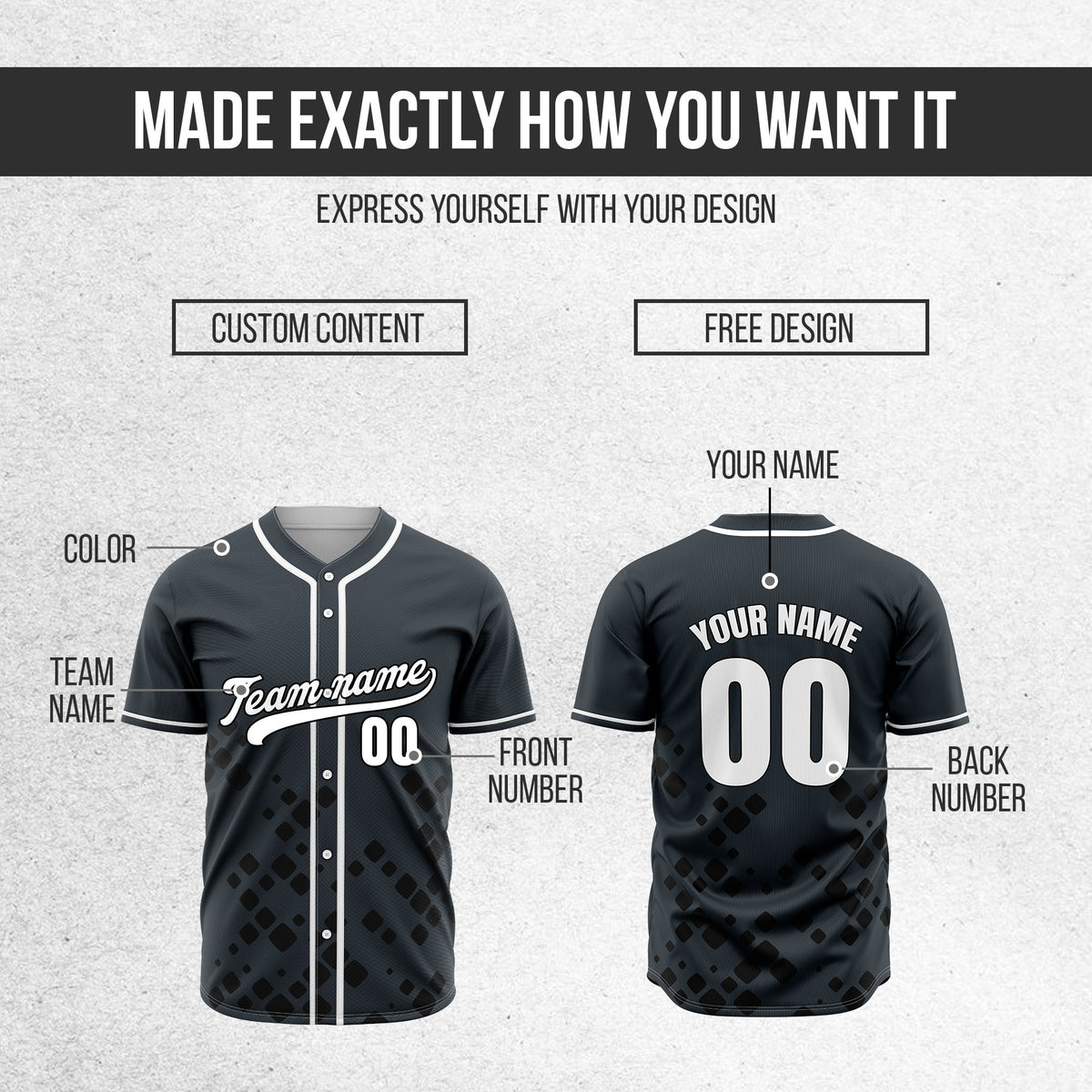 Custom Shadow Sparks Grey Baseball Sports Jersey Personalized Uniform with Name & Number