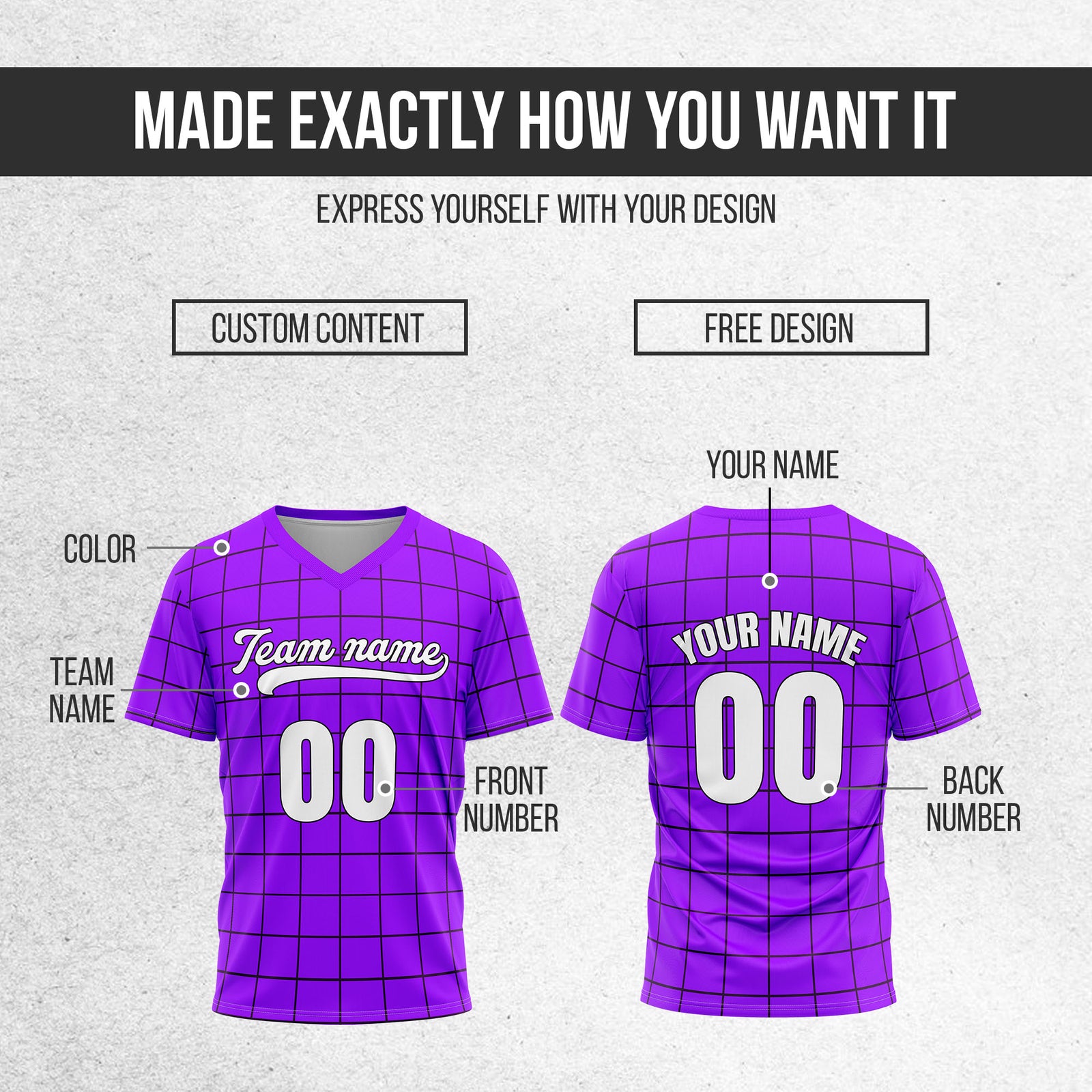 Custom Storm Matrix Purple Baseball Sports Jersey Personalized Uniform with Name & Number