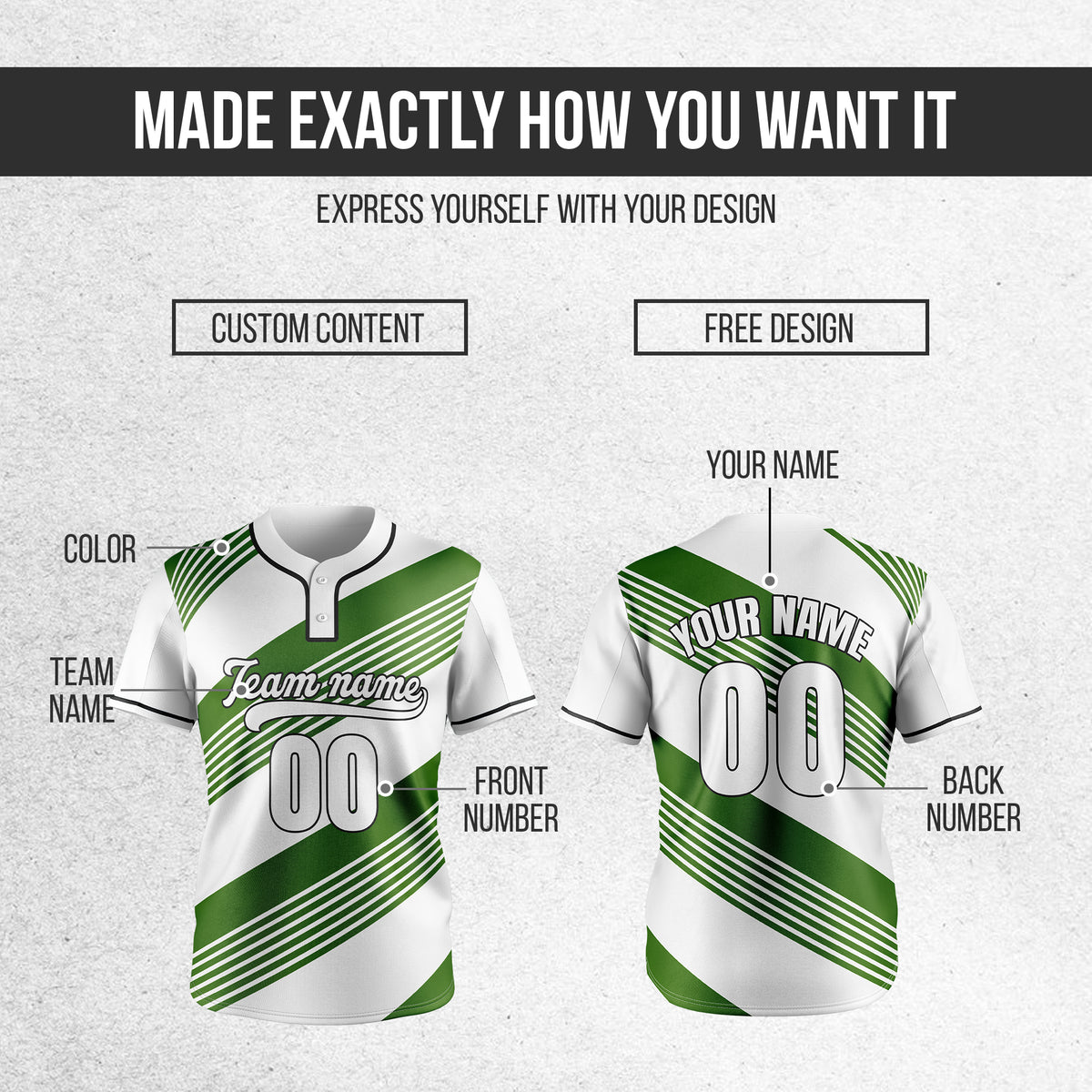 Custom Crossfire White Baseball Sports Jersey Personalized Uniform with Name & Number