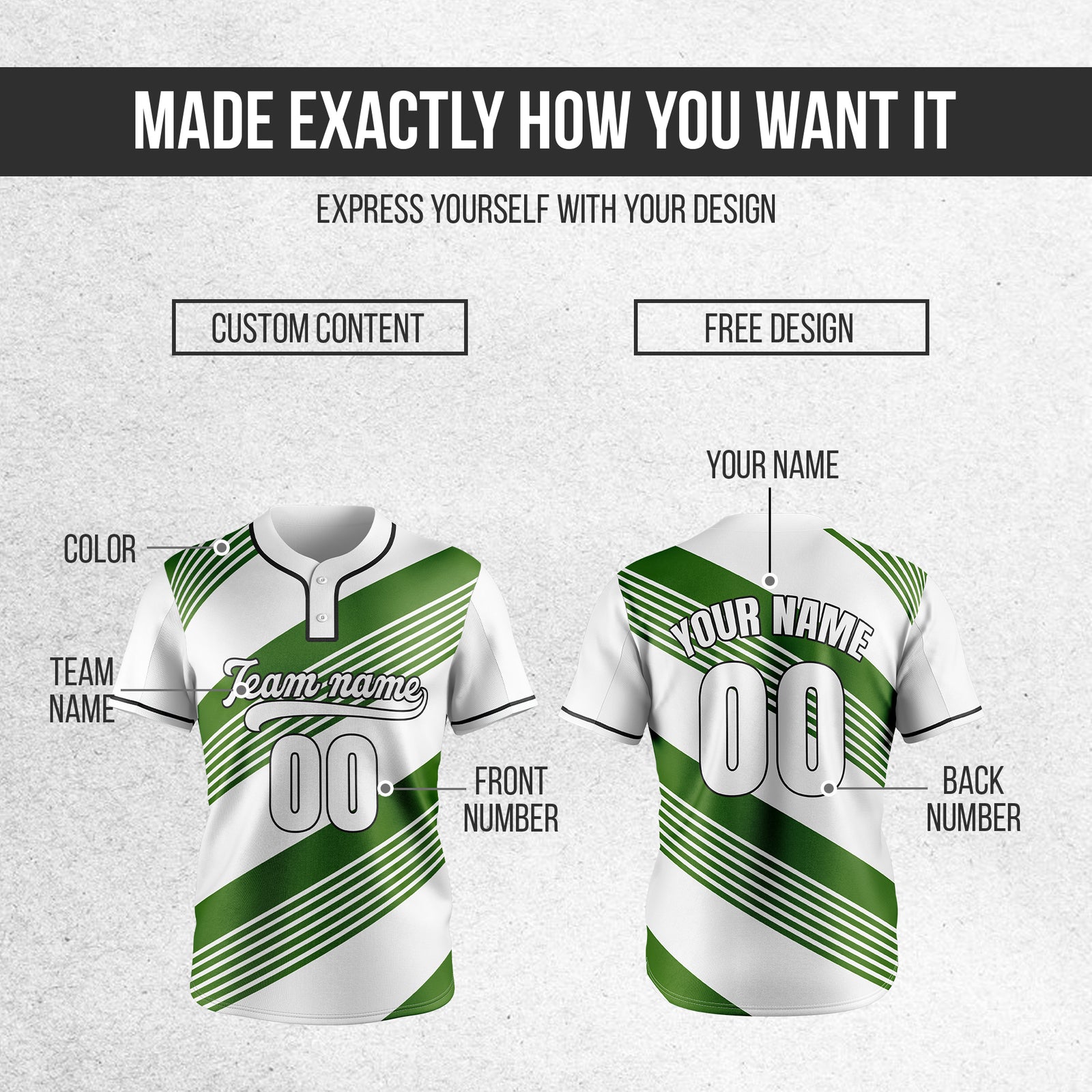 Custom Crossfire White Baseball Sports Jersey Personalized Uniform with Name & Number