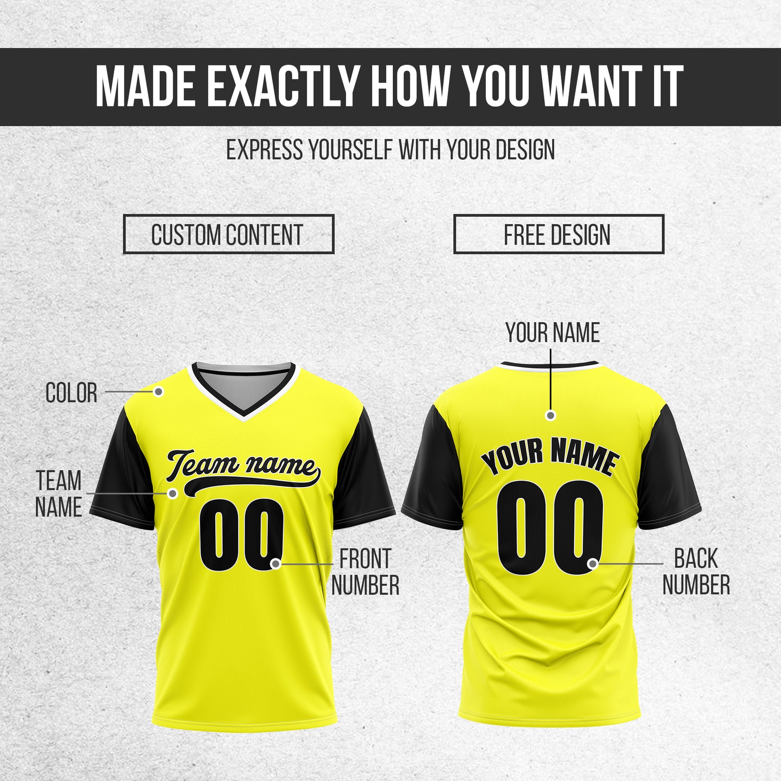 Custom Victory Line Yellow Pullover Baseball Sports Jersey Personalized Uniform with Name & Number