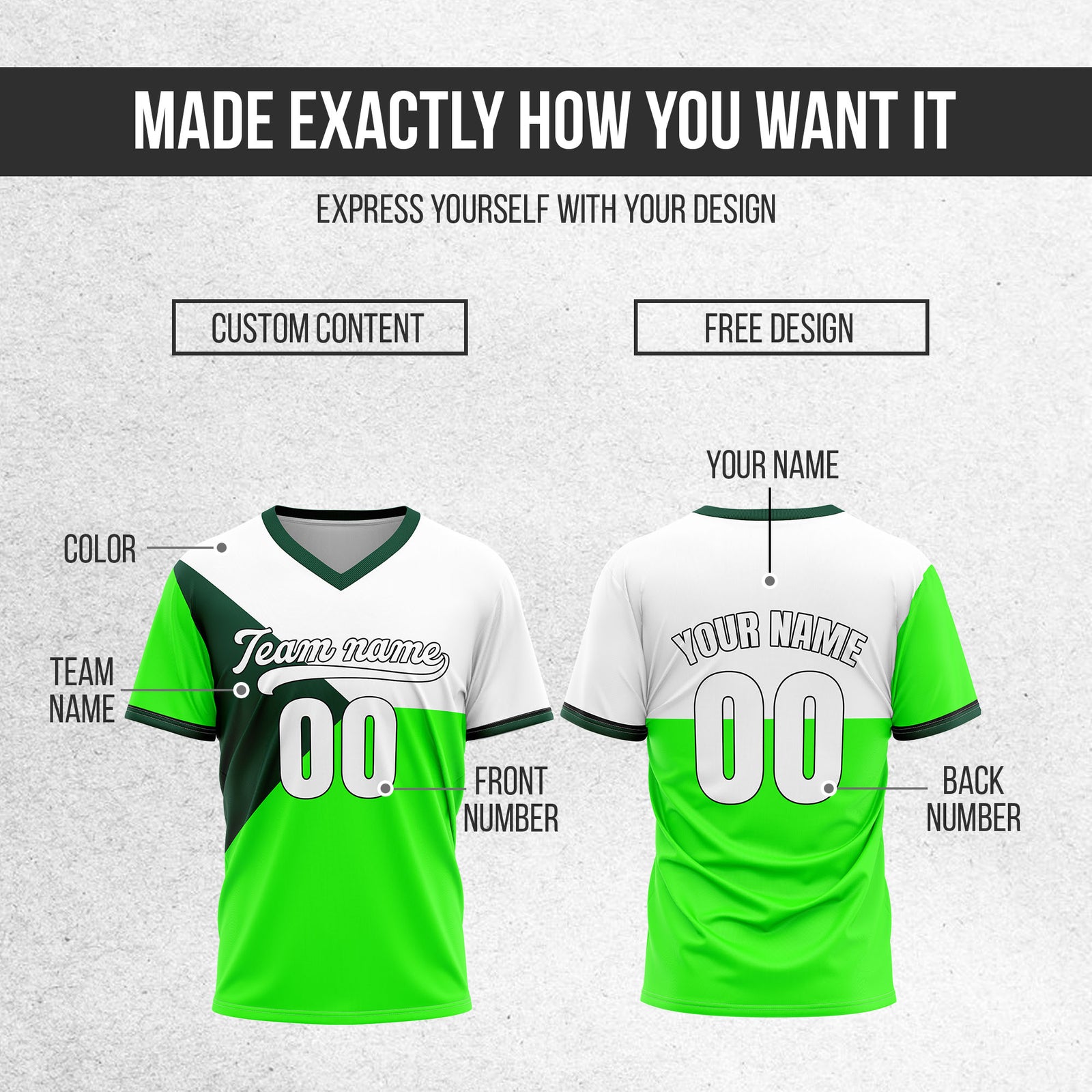 Custom FlexCore Neon Green Baseball Sports Jersey Personalized Uniform with Name & Number