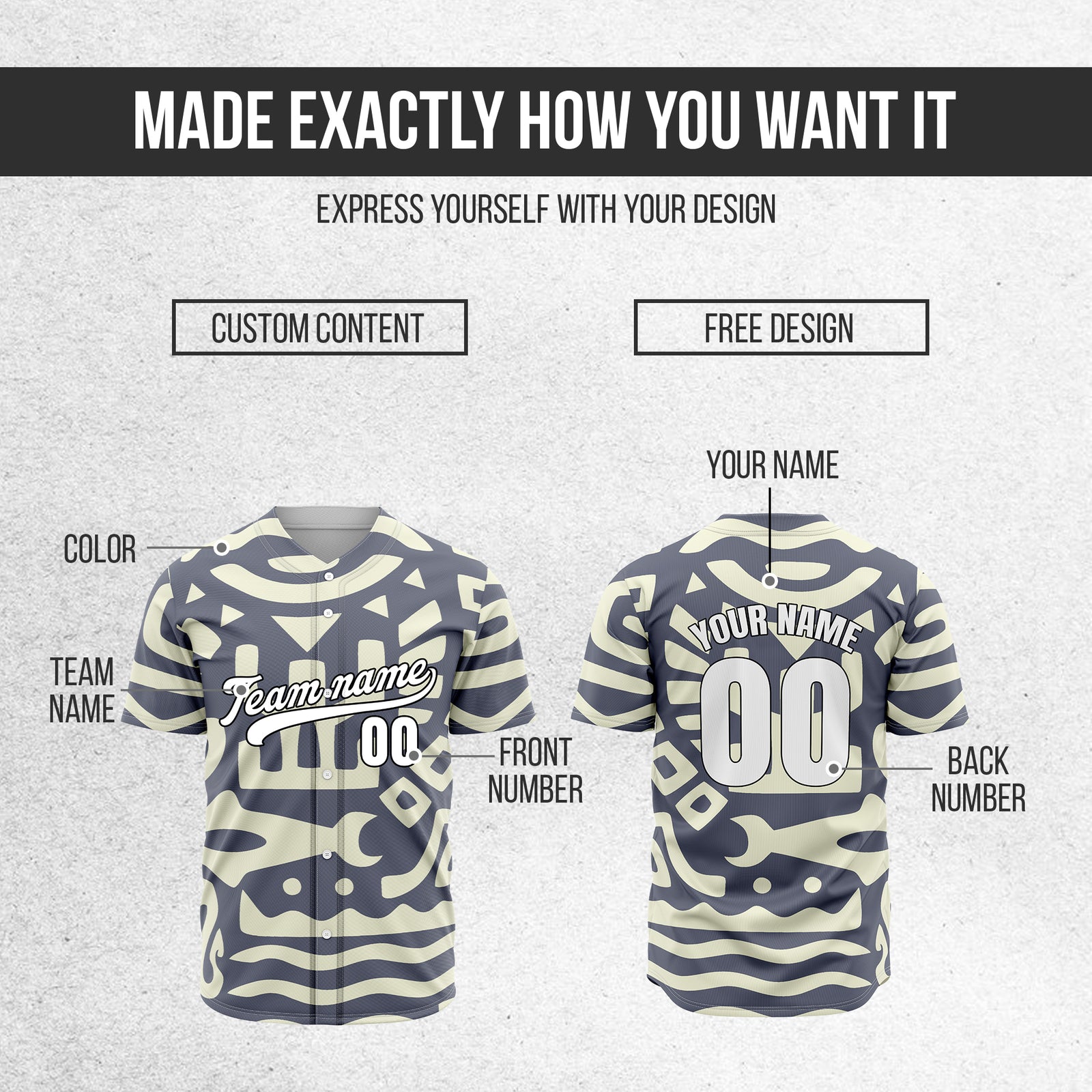 Custom Hawaii Hustle Dark Grey Baseball Sports Jersey Personalized Uniform with Name & Number
