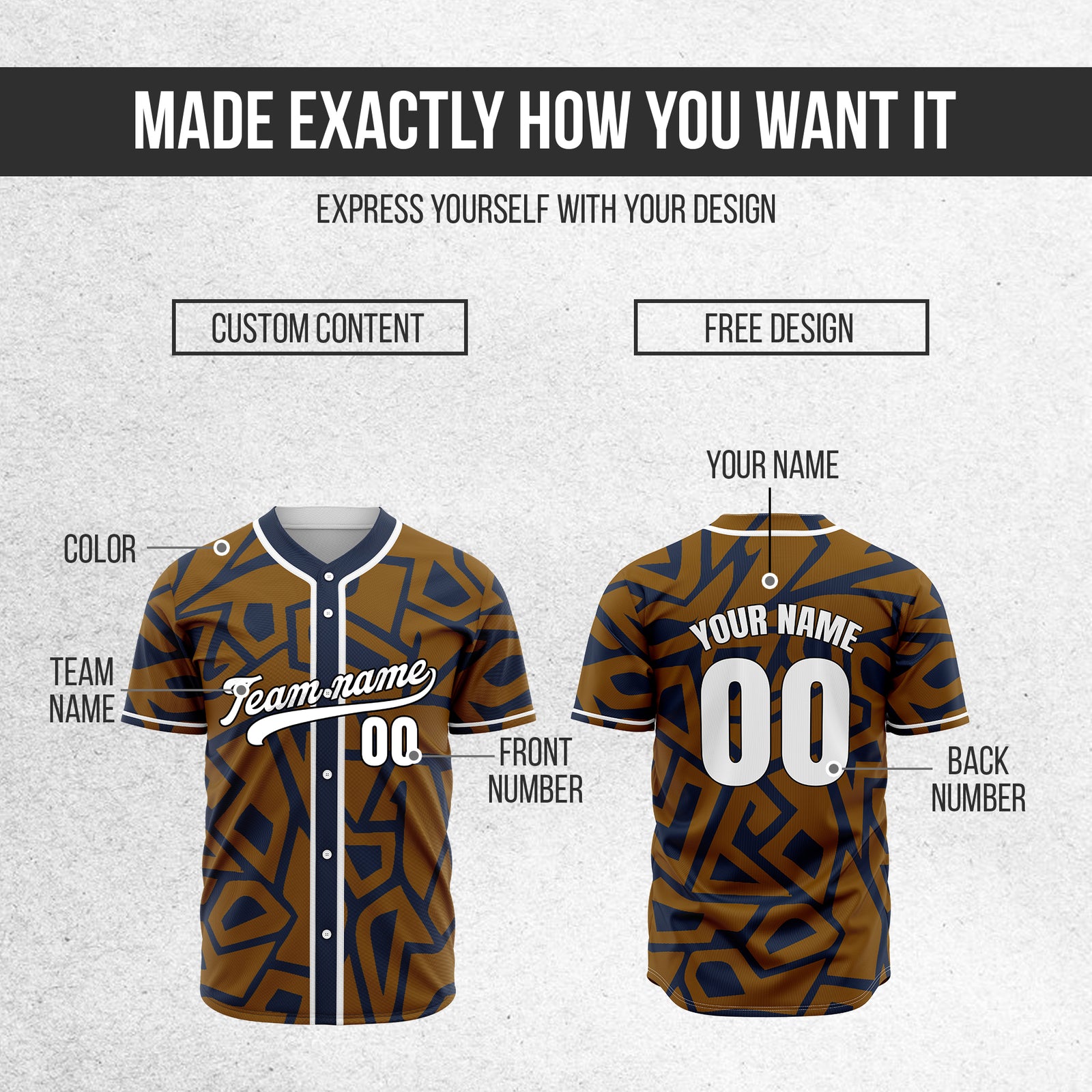 Custom Shadow Rebels Navy Baseball Sports Jersey Personalized Uniform with Name & Number