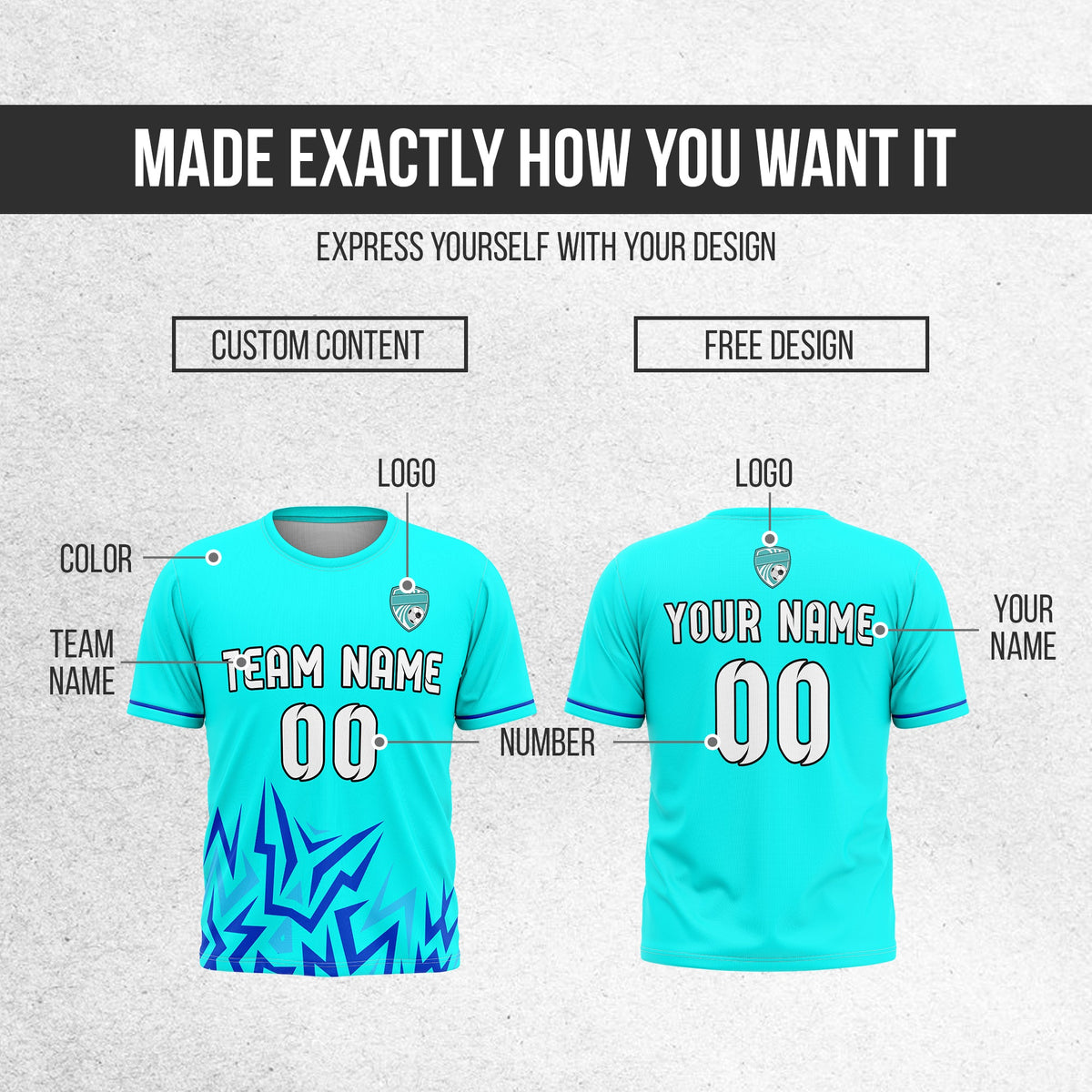 Custom Spark Strike R-Side Pattern D1 Sport Tops Jersey