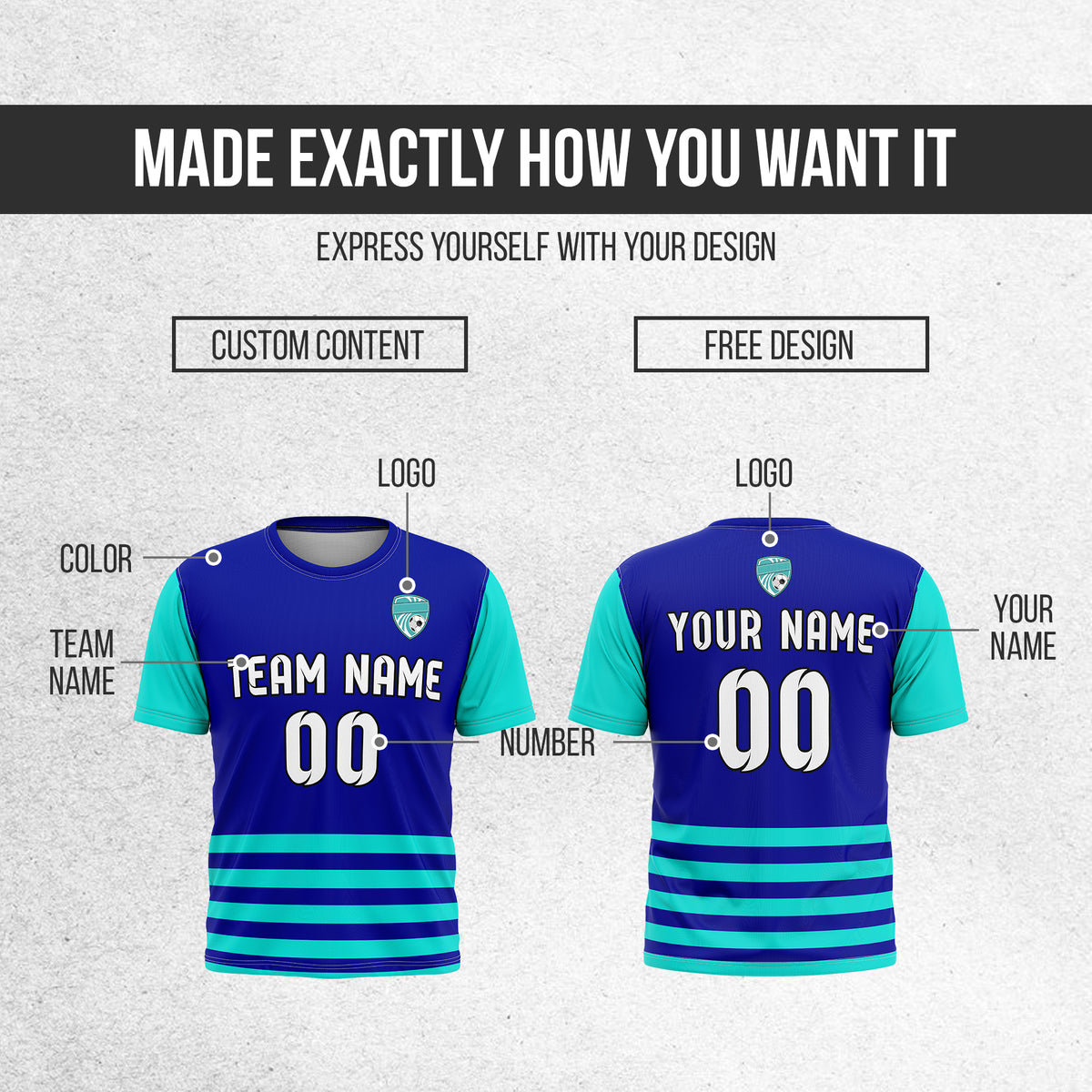 Custom BaseLine Stripe Navy Soccer sport Tops Jersey