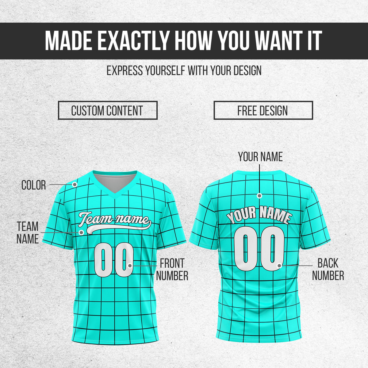 Custom Storm Matrix Aqua Baseball Sports Jersey Personalized Uniform with Name & Number
