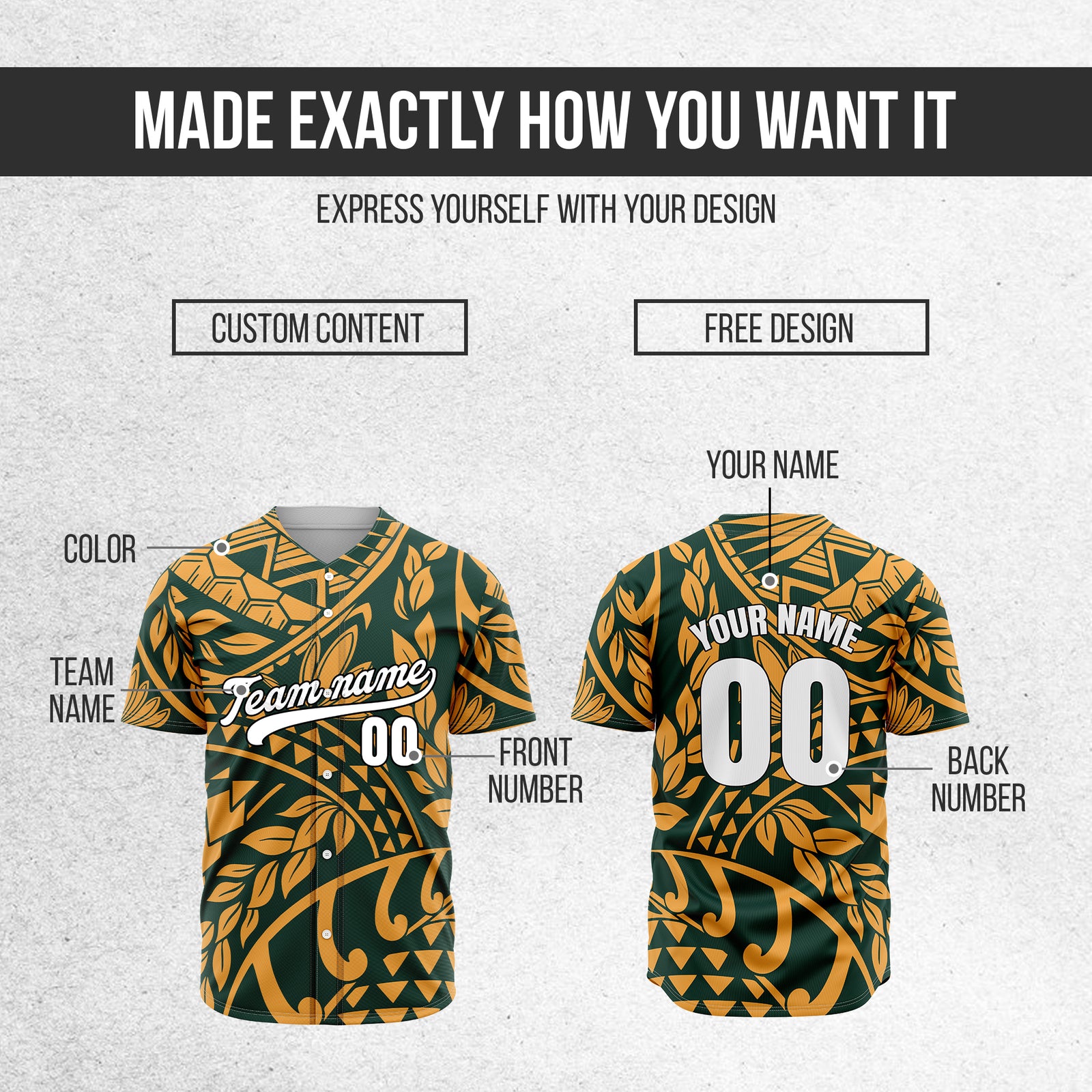 Custom Hawaii Storm Teal Baseball Sports Jersey Personalized Uniform with Name & Number