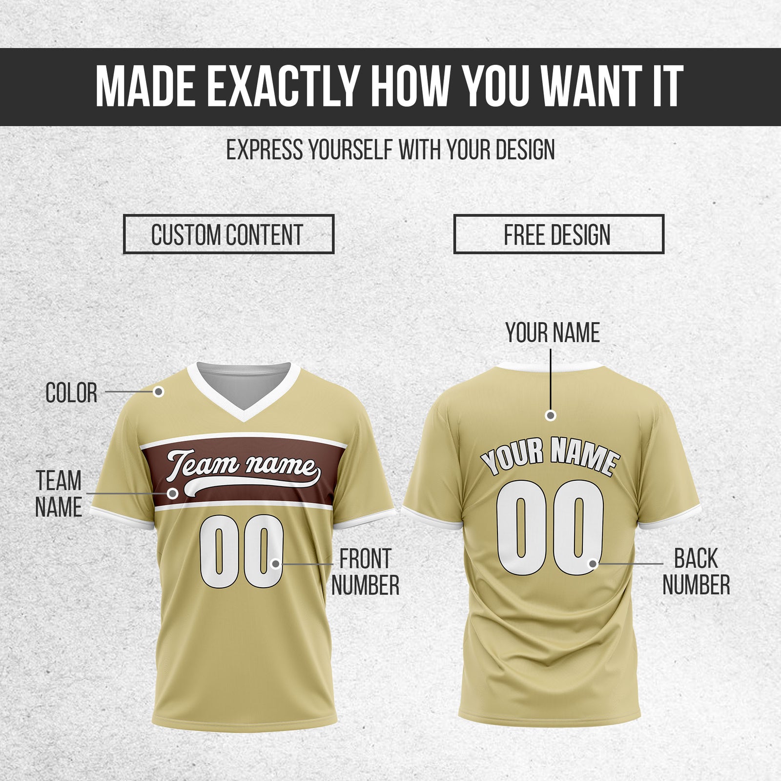 Custom ProEdge Khaki  Baseball Sports Jersey Personalized Uniform with Name & Number