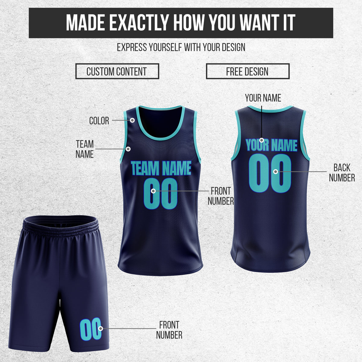 Custom Elite Navy Classic Chest Slash Pattern Reversible Basketball Jersey