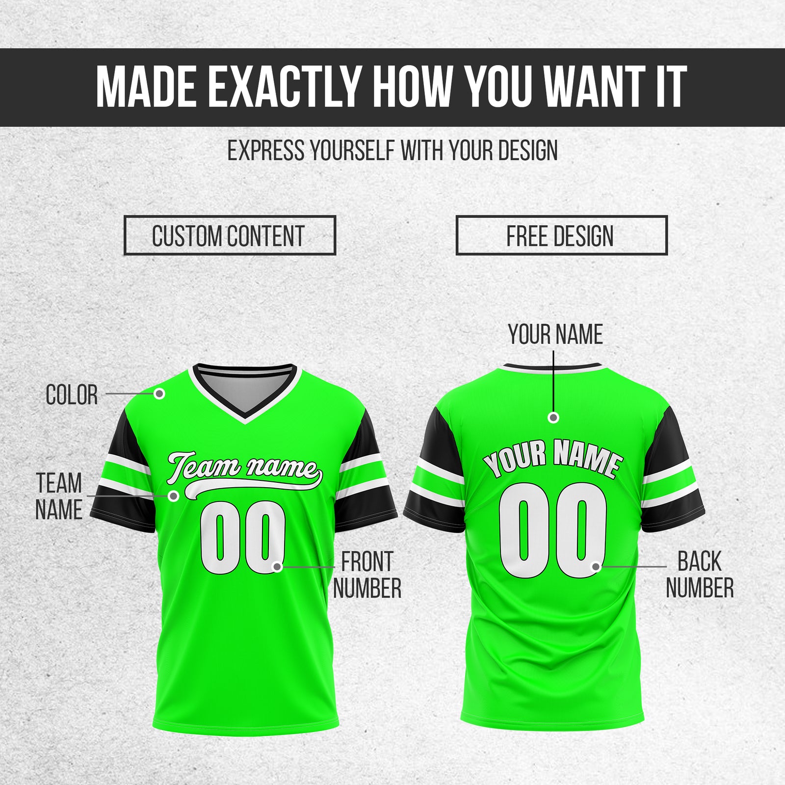 Custom StormLine Green Pullover Baseball Sports Jersey Personalized Uniform with Name & Number