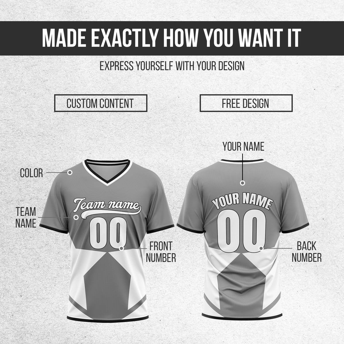 Custom NovaLine Grey Pullover Baseball Sports Jersey Personalized Uniform with Name & Number