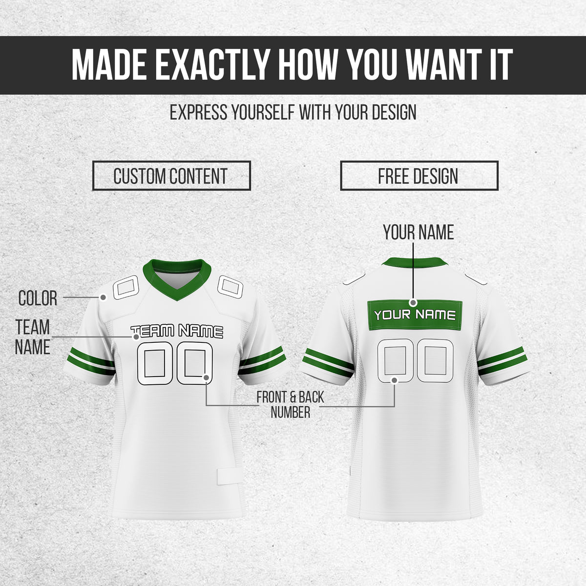 Custom Elite White Field Retro Mesh Authentic Football Jersey