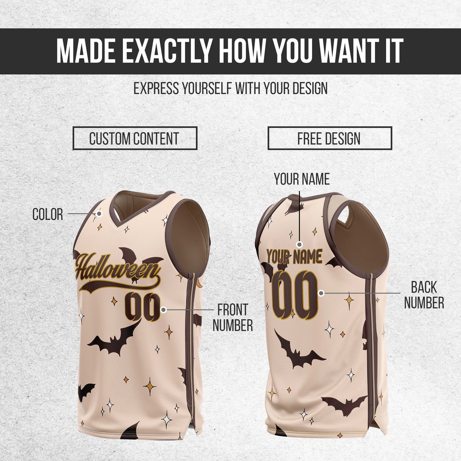 Custom Basketball Batbeam Sports Jersey Personalized Uniform with Name & Number