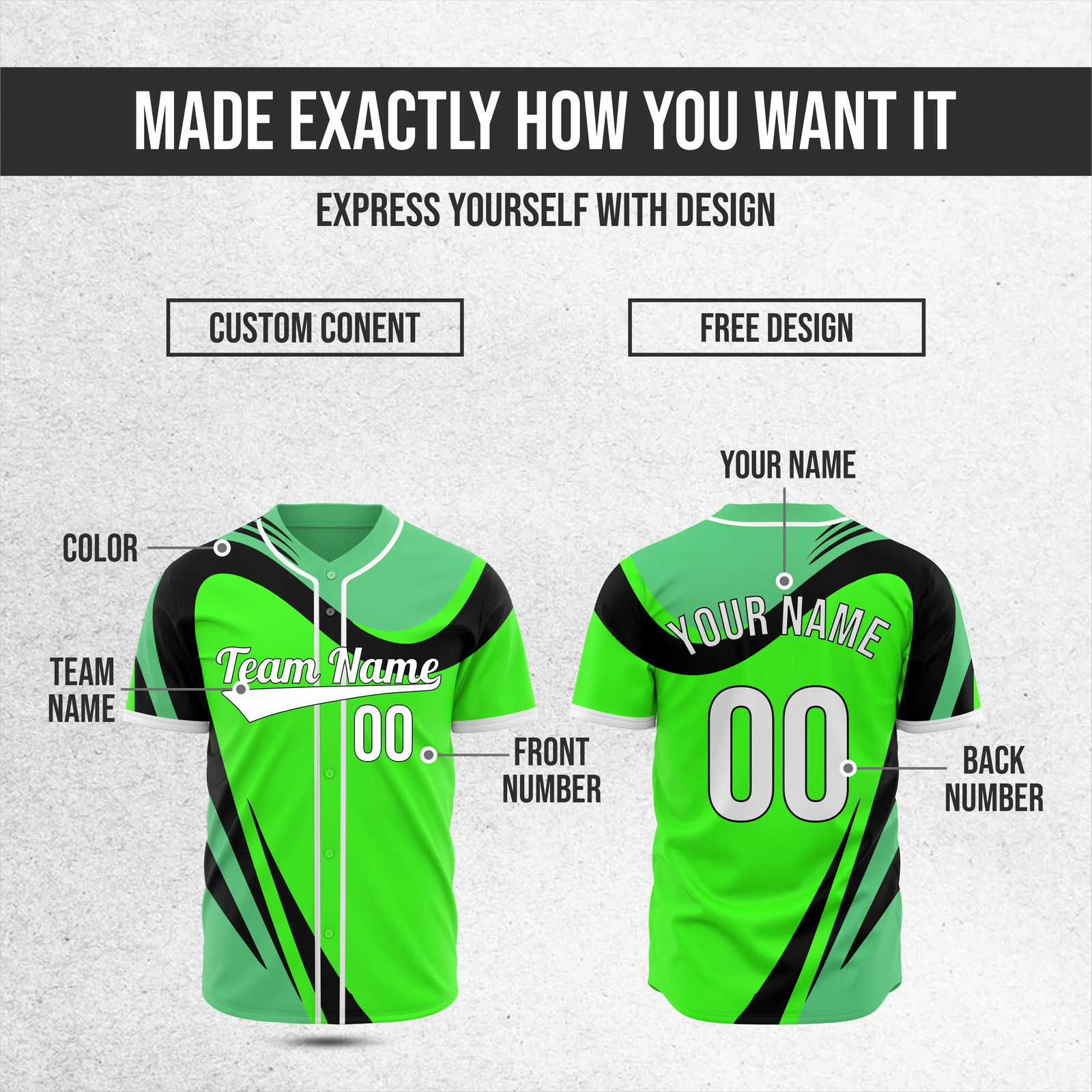 Custom Velocity Flow Baseball Sports Jersey Personalized Uniform with Name & Number
