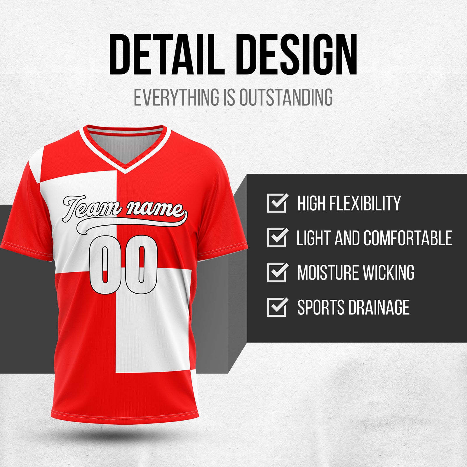 Custom Apex Colorblock Red Baseball Sports Jersey Personalized Uniform with Name & Number