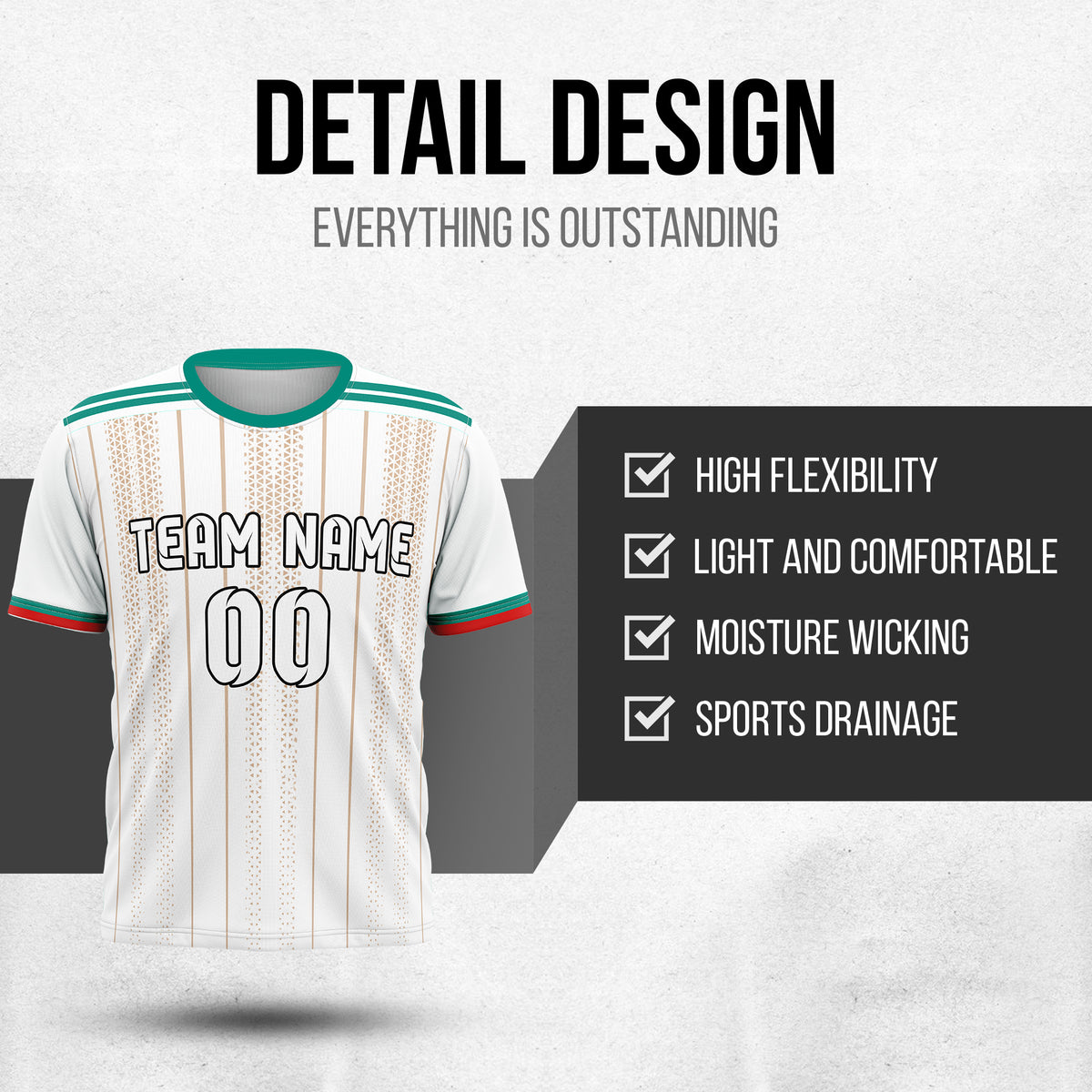 Custom ALGERIA Fan Jersey Personalized with Name & Number