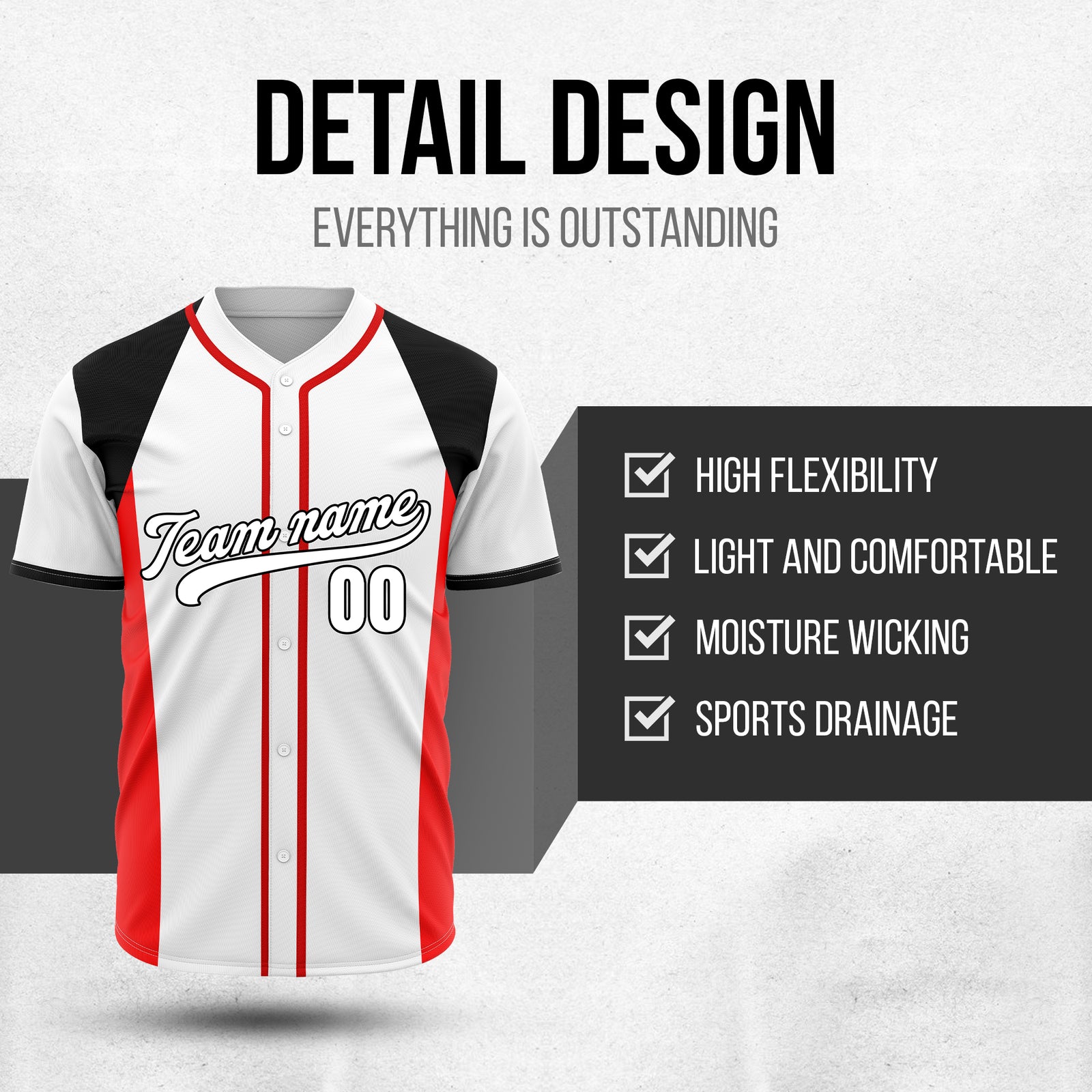 Custom Timeless Stripes Baseball White Sports Jersey Personalized Uniform with Name & Number