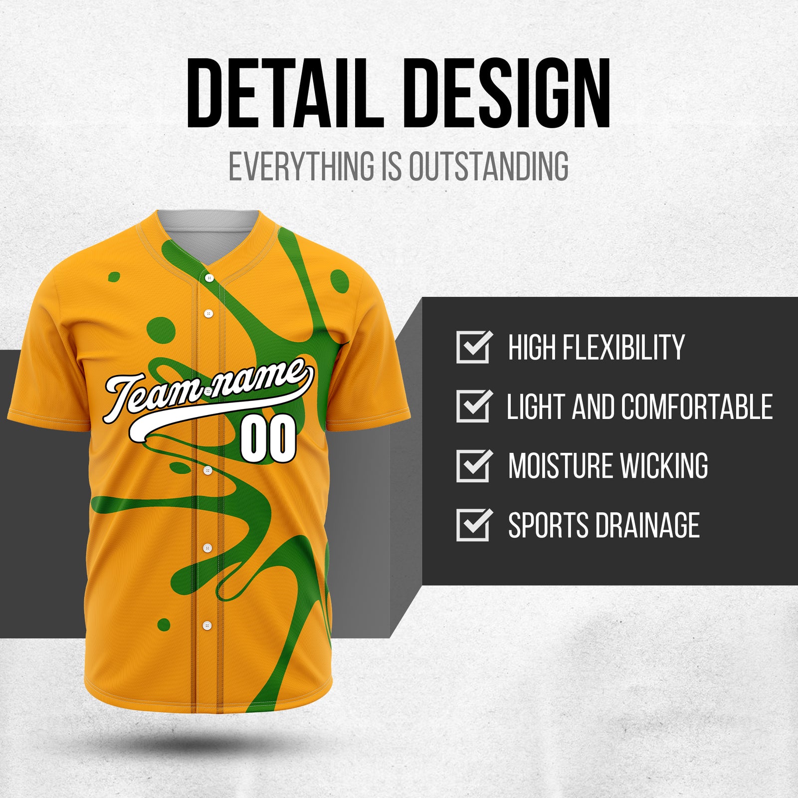 Custom Ink Surge Orange Sports Jersey Personalized Uniform with Name & Number