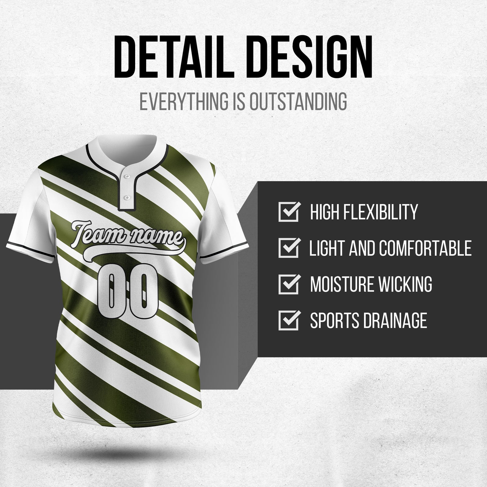 Custom Bold Flow White Baseball Sports Jersey Personalized Uniform with Name & Number