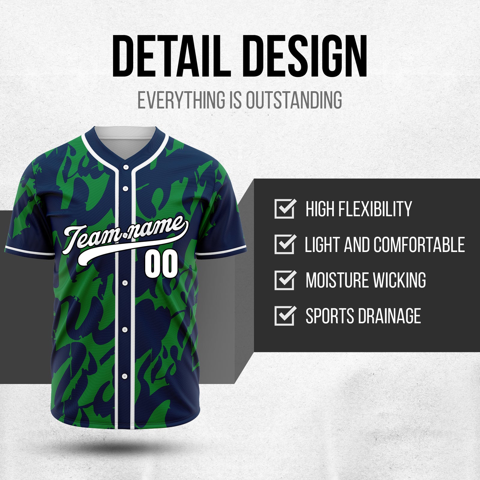Custom Graffiti Sox Navy Baseball Sports Jersey Personalized Uniform with Name & Number