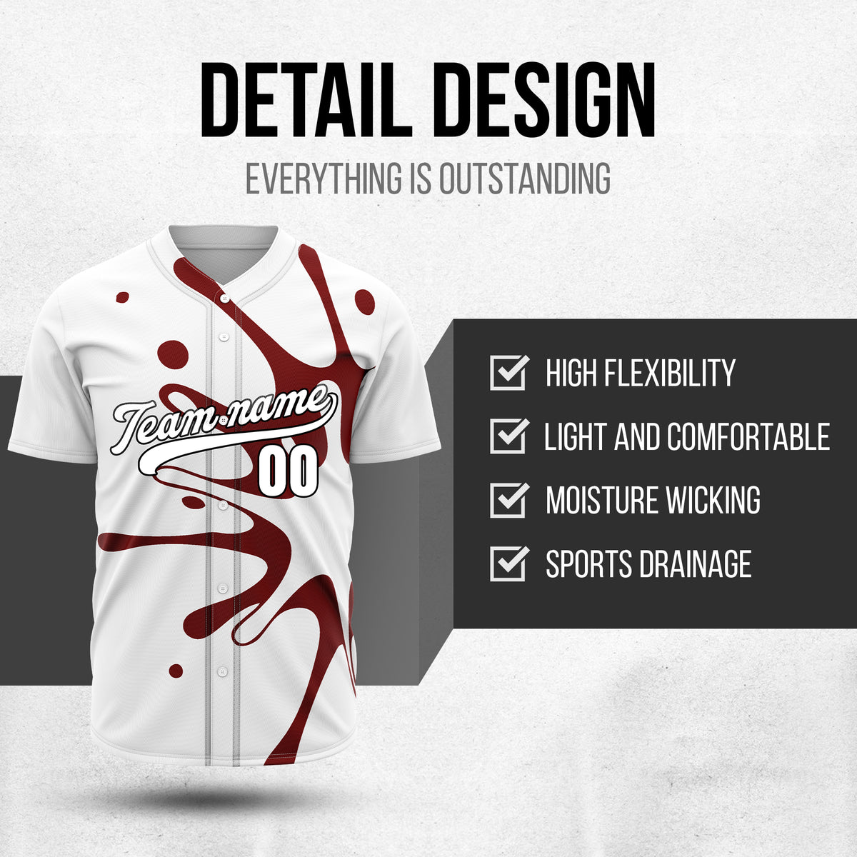 Custom Ink Surge White Sports Jersey Personalized Uniform with Name & Number