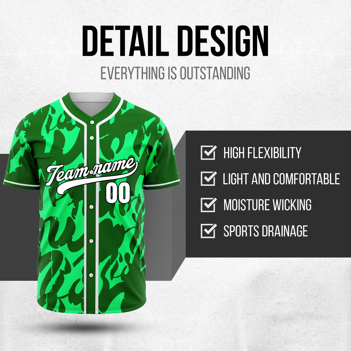 Custom Graffiti Sox Green Baseball Sports Jersey Personalized Uniform with Name & Number