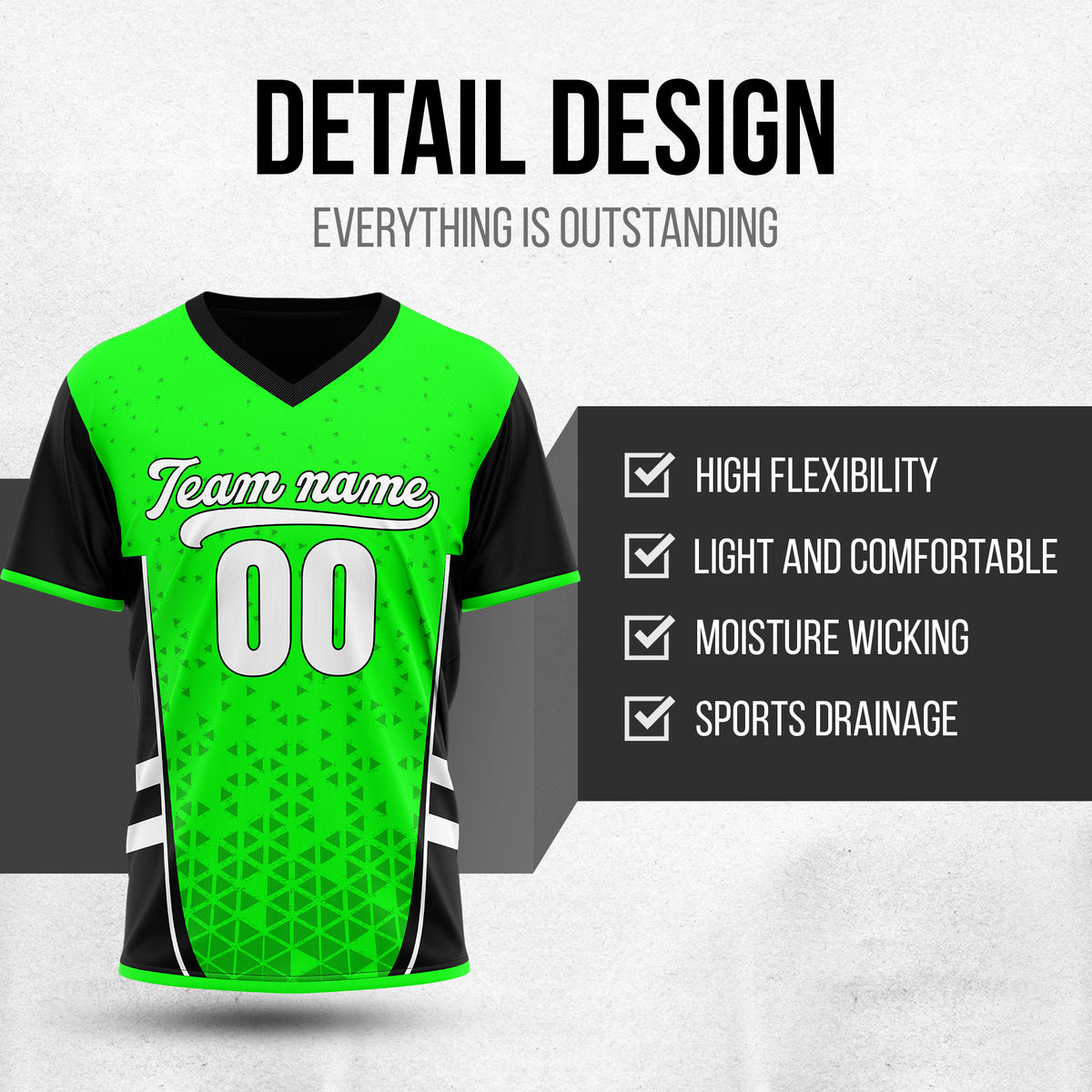 Custom HexaFade Green Pullover Baseball Sports Jersey Personalized Uniform with Name & Number