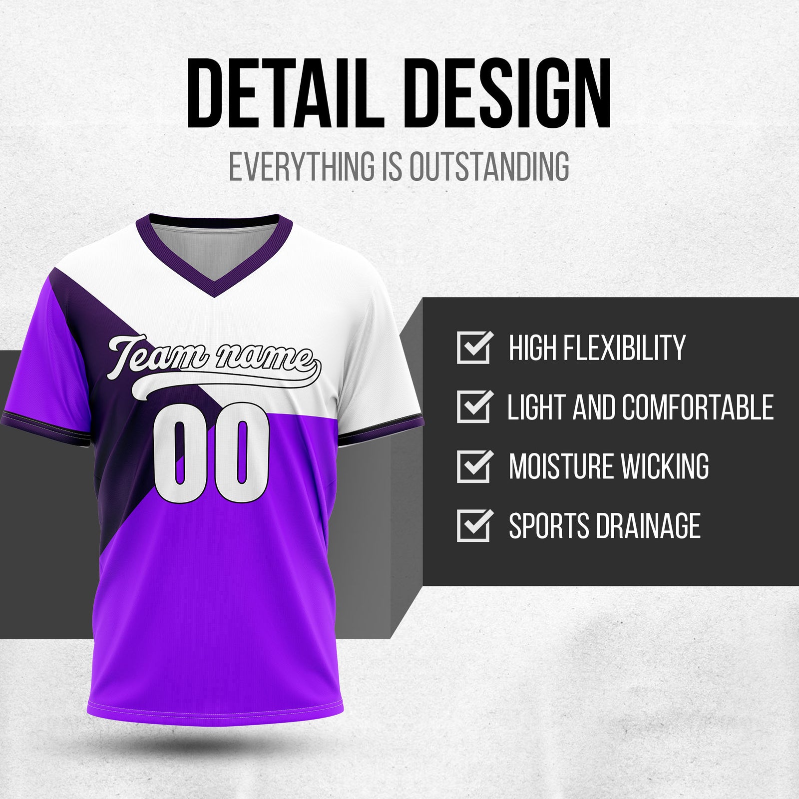 Custom FlexCore Purple Baseball Sports Jersey Personalized Uniform with Name & Number