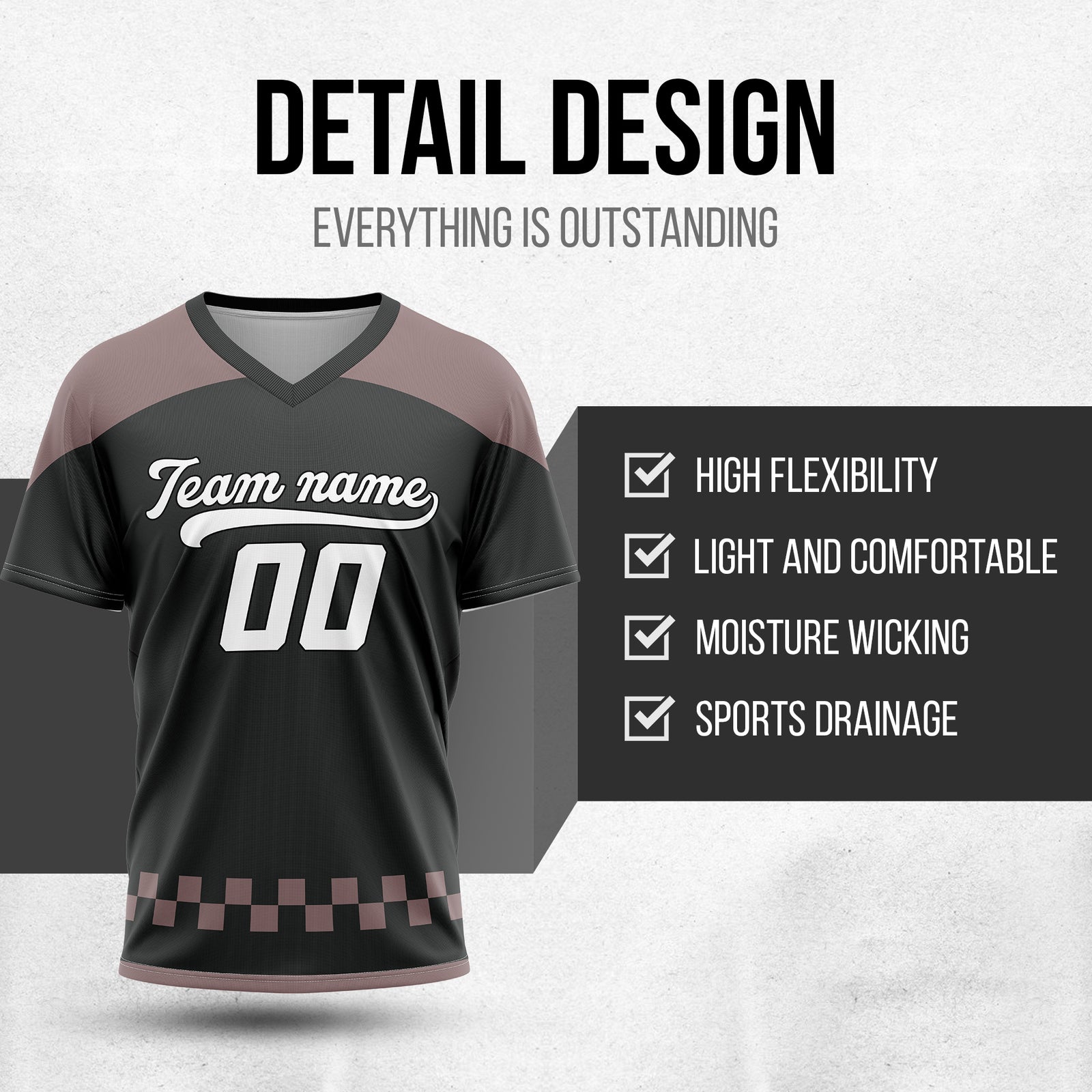 Custom Darkvolt Dark Grey Pullover Baseball Sports Jersey Personalized Uniform with Name & Number