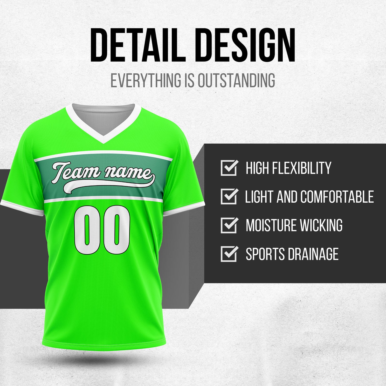 Custom ProEdge Neon Green Baseball Sports Jersey Personalized Uniform with Name & Number
