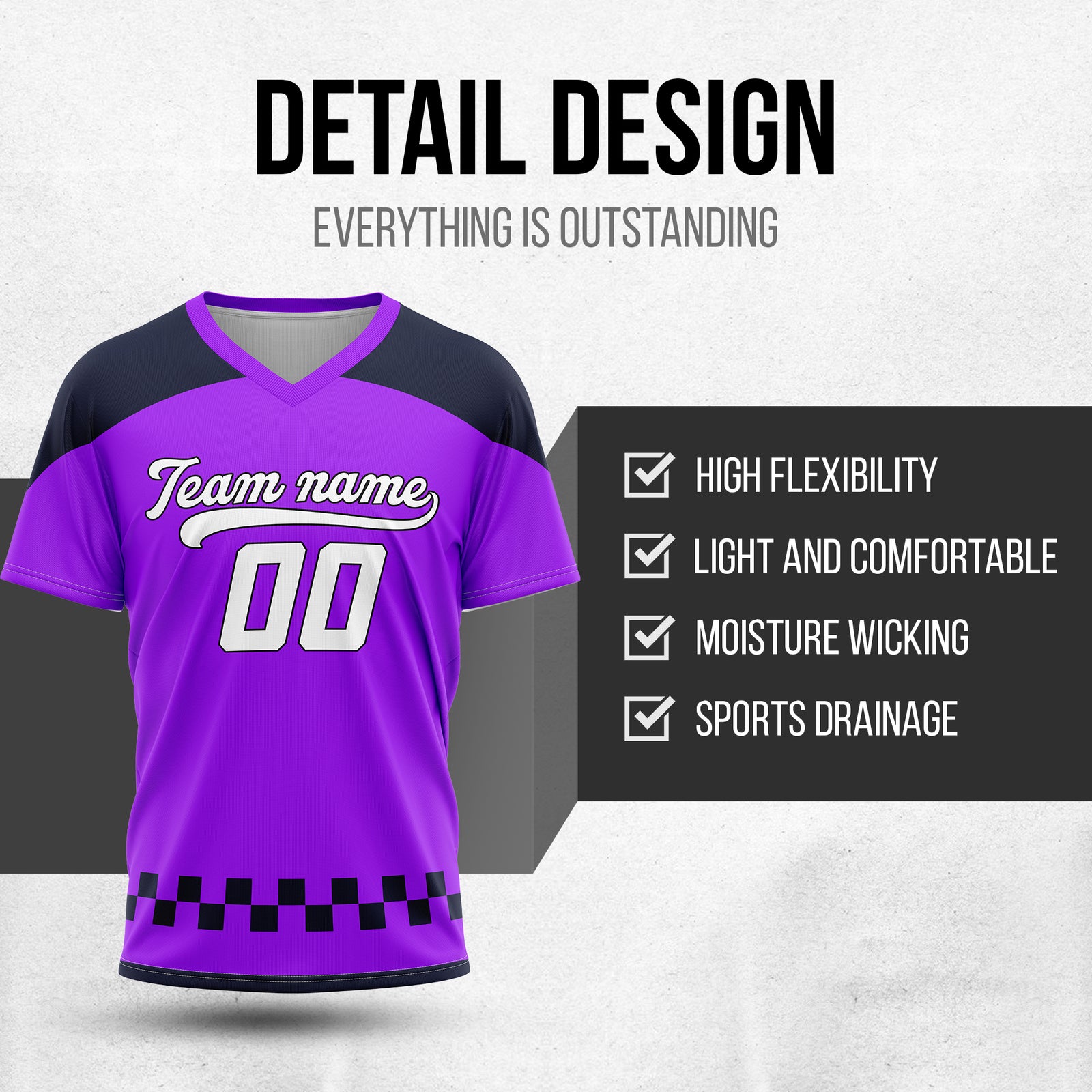 Custom Darkvolt Purple Pullover Baseball Sports Jersey Personalized Uniform with Name & Number